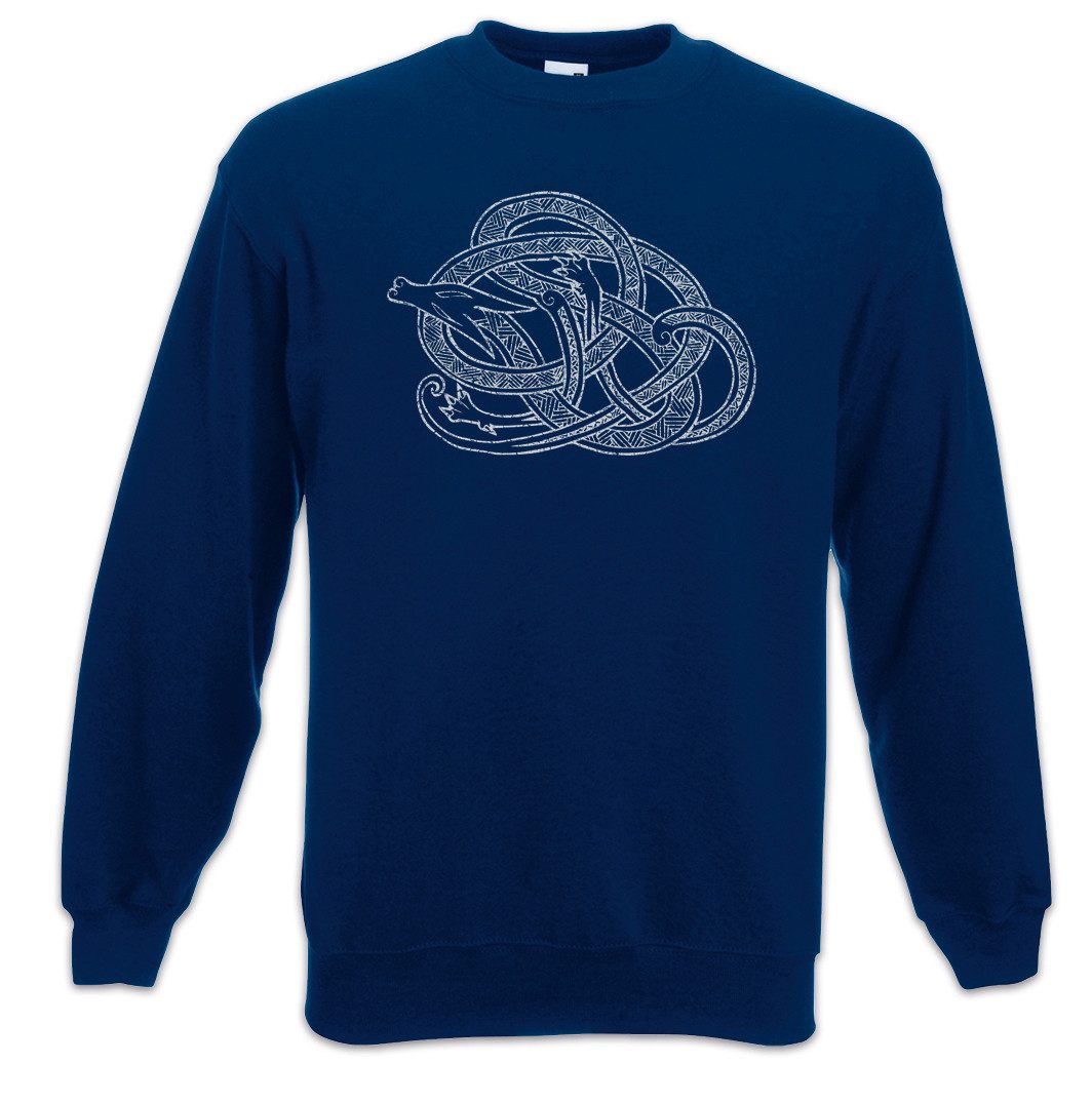Urban Backwoods Sweatshirt Jörmungandr I Sweatshirt Midgard World Schlange Seeschlange Sea (1-tlg) Serpent Snake Walhalla Odhinikings