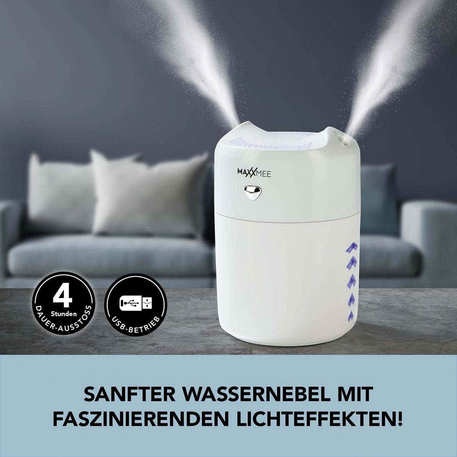 MAXXMEE Luftbefeuchter MAXXMEE Diffuser Luftbefeuchter, Mit LED-Farbwechsel günstig online kaufen