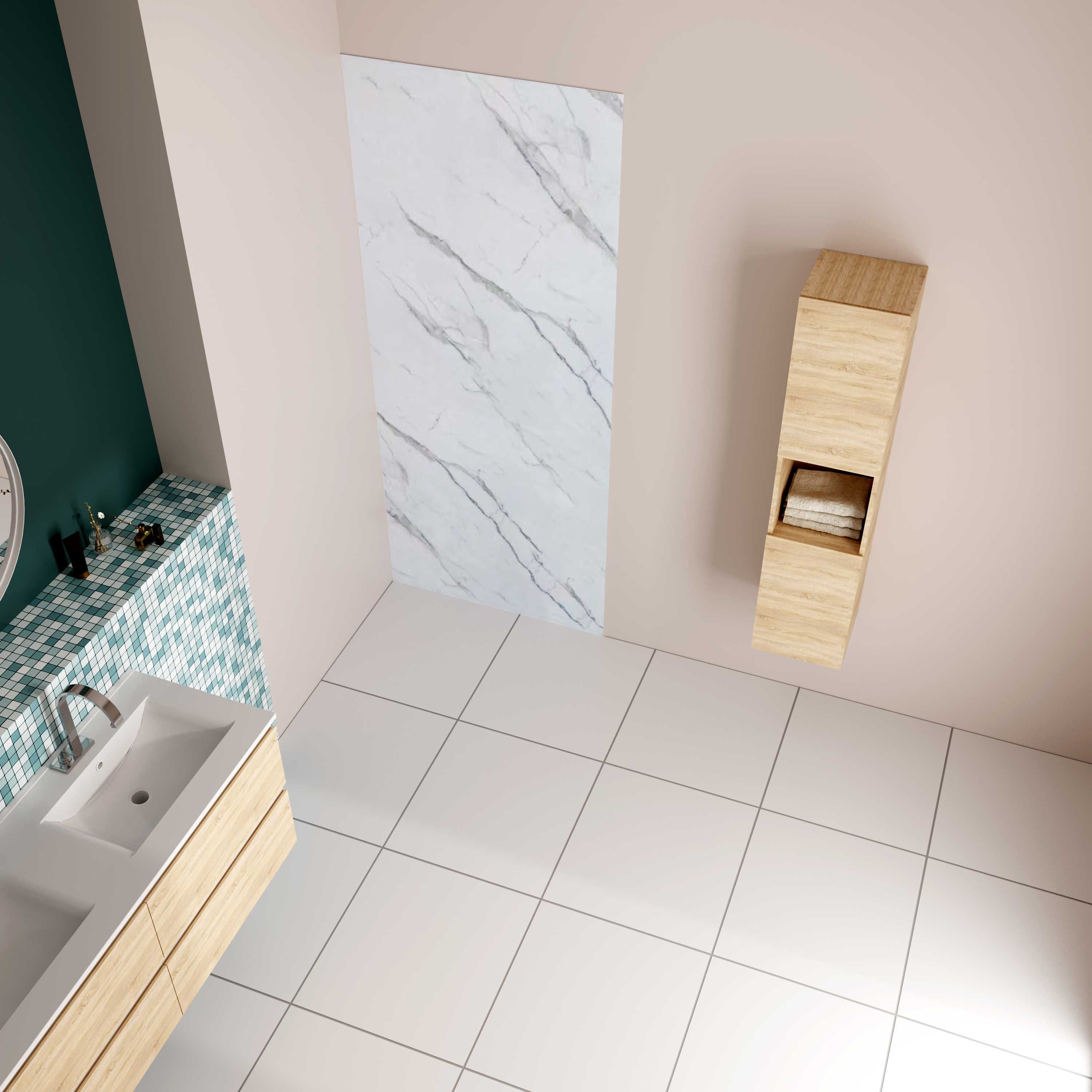 AICA Duschwand 3mm Duschrückwand PE-Aluminium Duschrückwände Verbundplatten günstig online kaufen