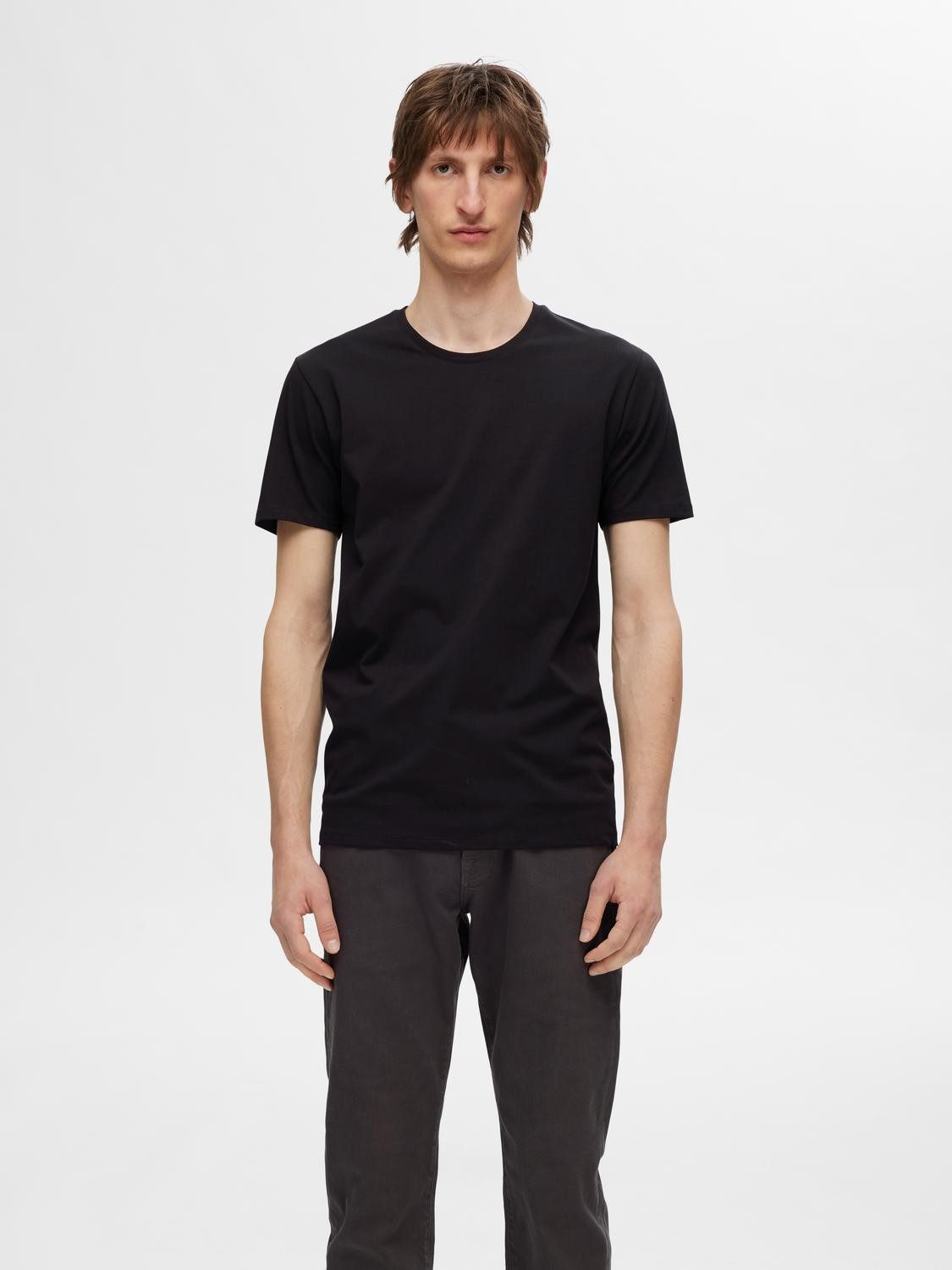 Selected T-Shirt SLHROLAND SS O-NECK TEE günstig online kaufen