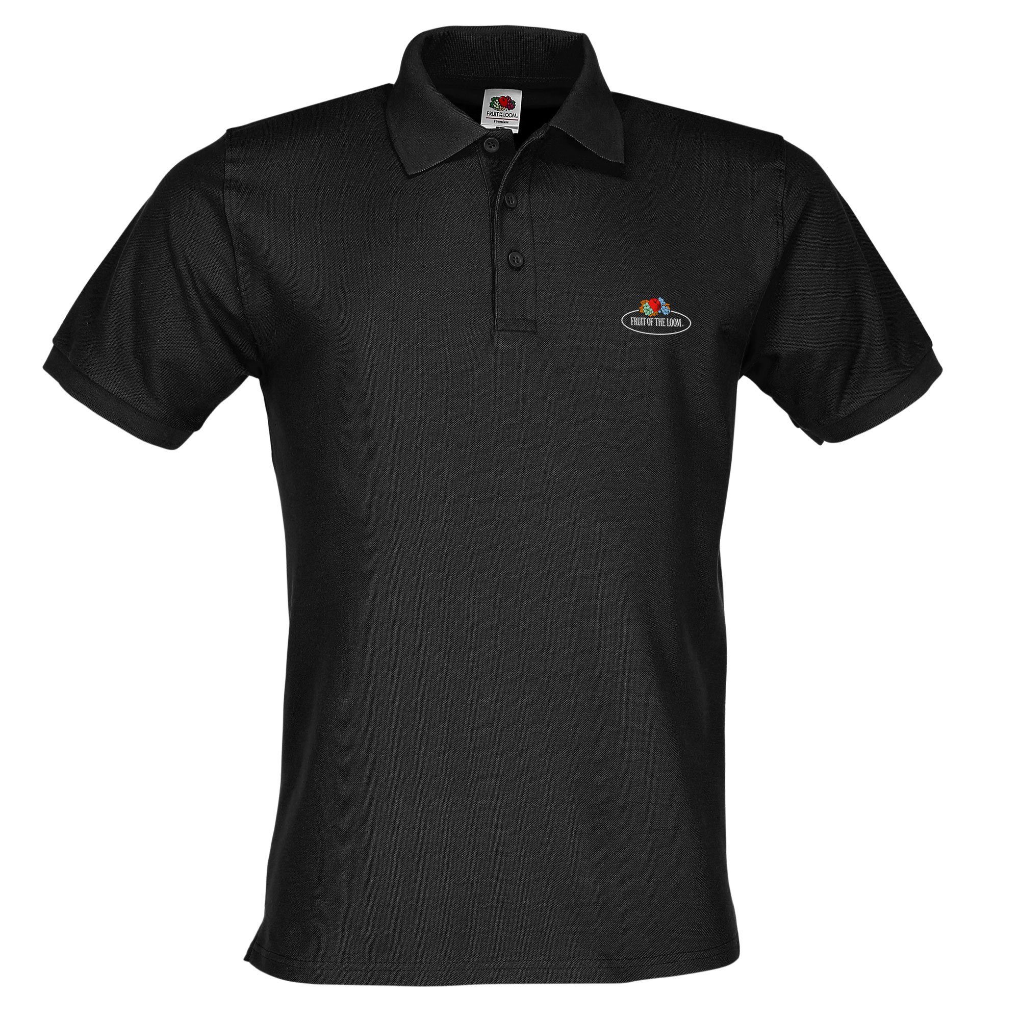 Fruit of the Loom Poloshirt Polo-Shirt mit Vintage-Logo