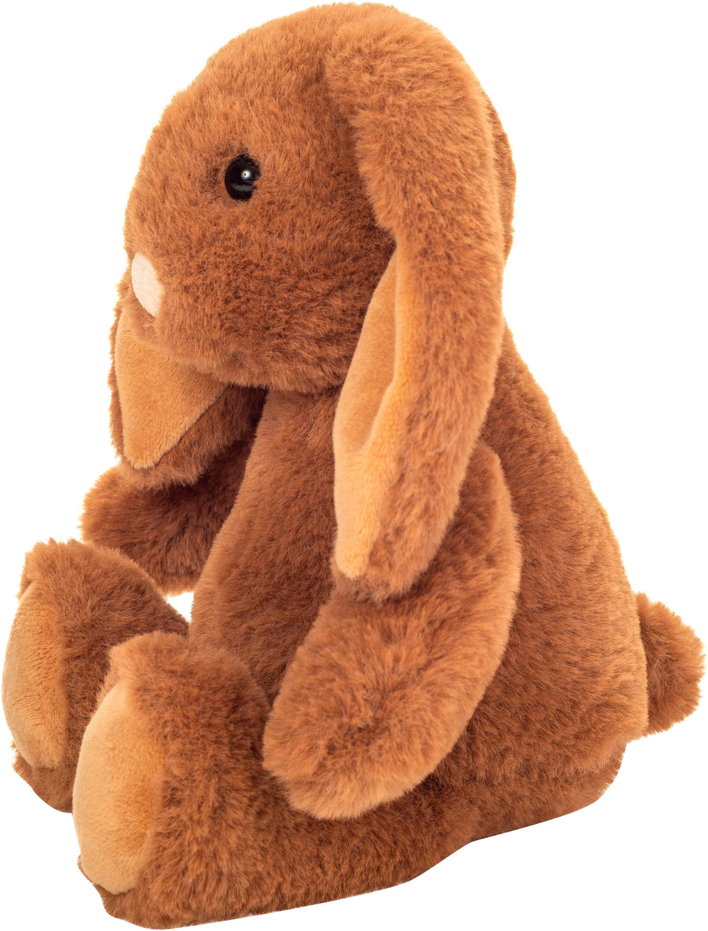 Teddy Hermann® Kuscheltier Häschen Cara, 25 cm, dunkelbraun, zum Teil aus recyceltem Material