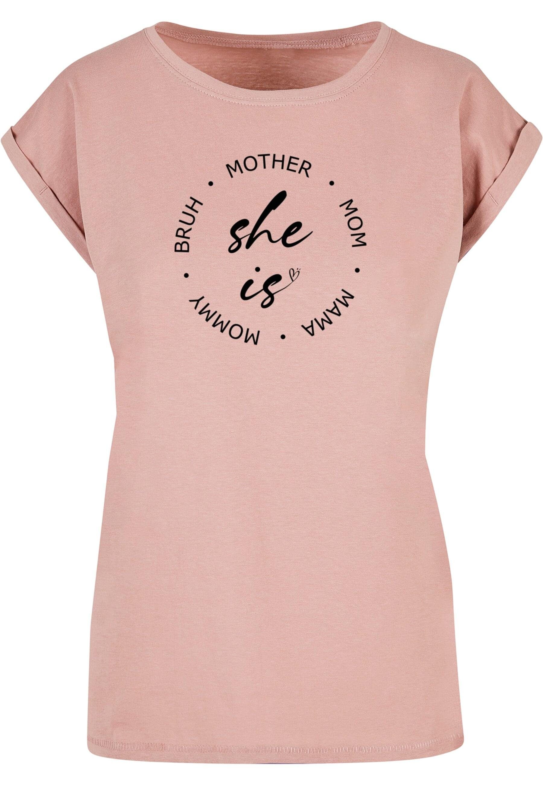 She - Day (1-tlg) Damen is Mothers T-Shirt Merchcode Ladies T-Shirt