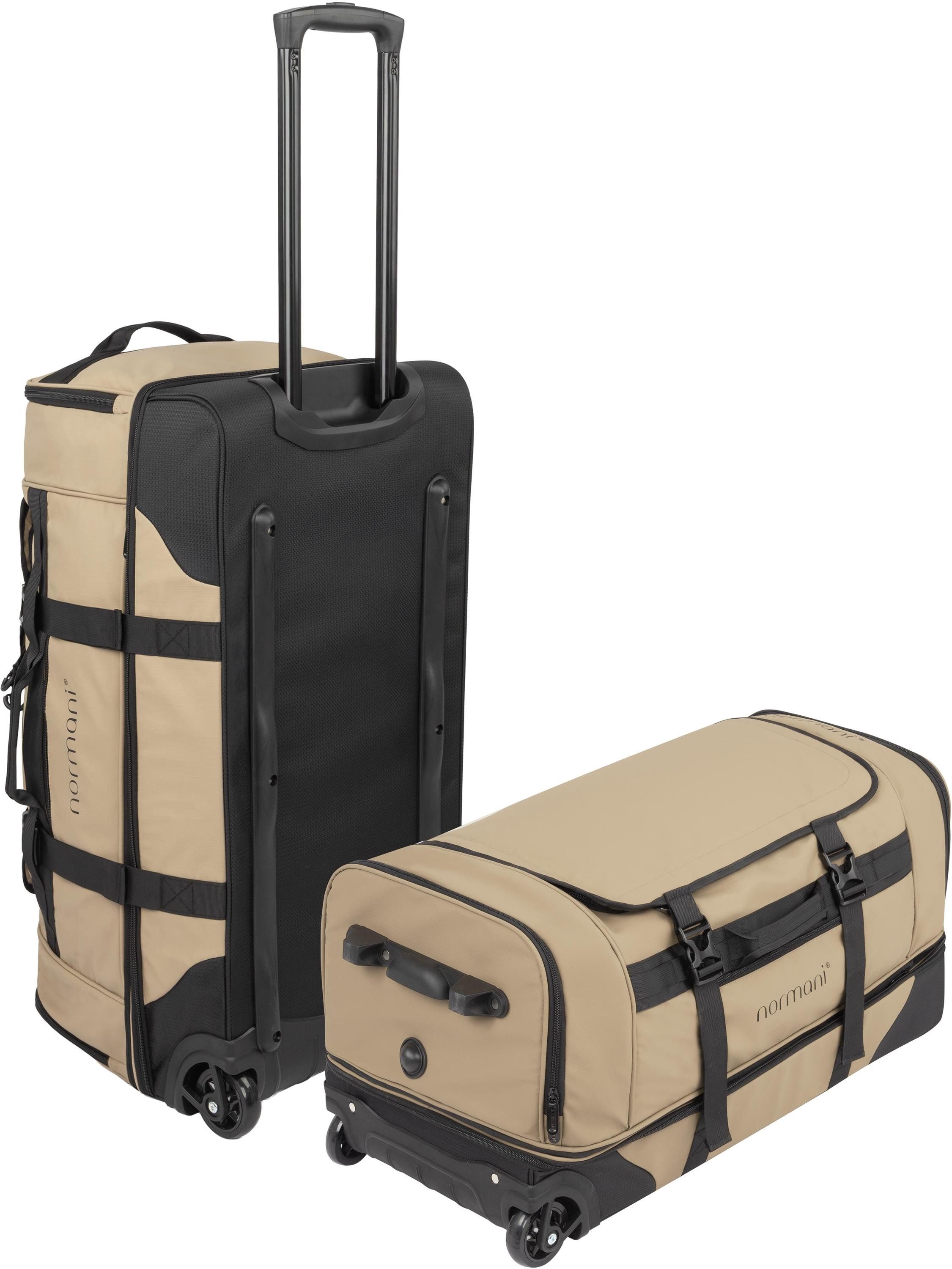 normani Reisetasche Reisetrolley 100-120 L Samara, Reisetasche mit Teleskopgriff erweiterbar von 100 auf 120 Liter