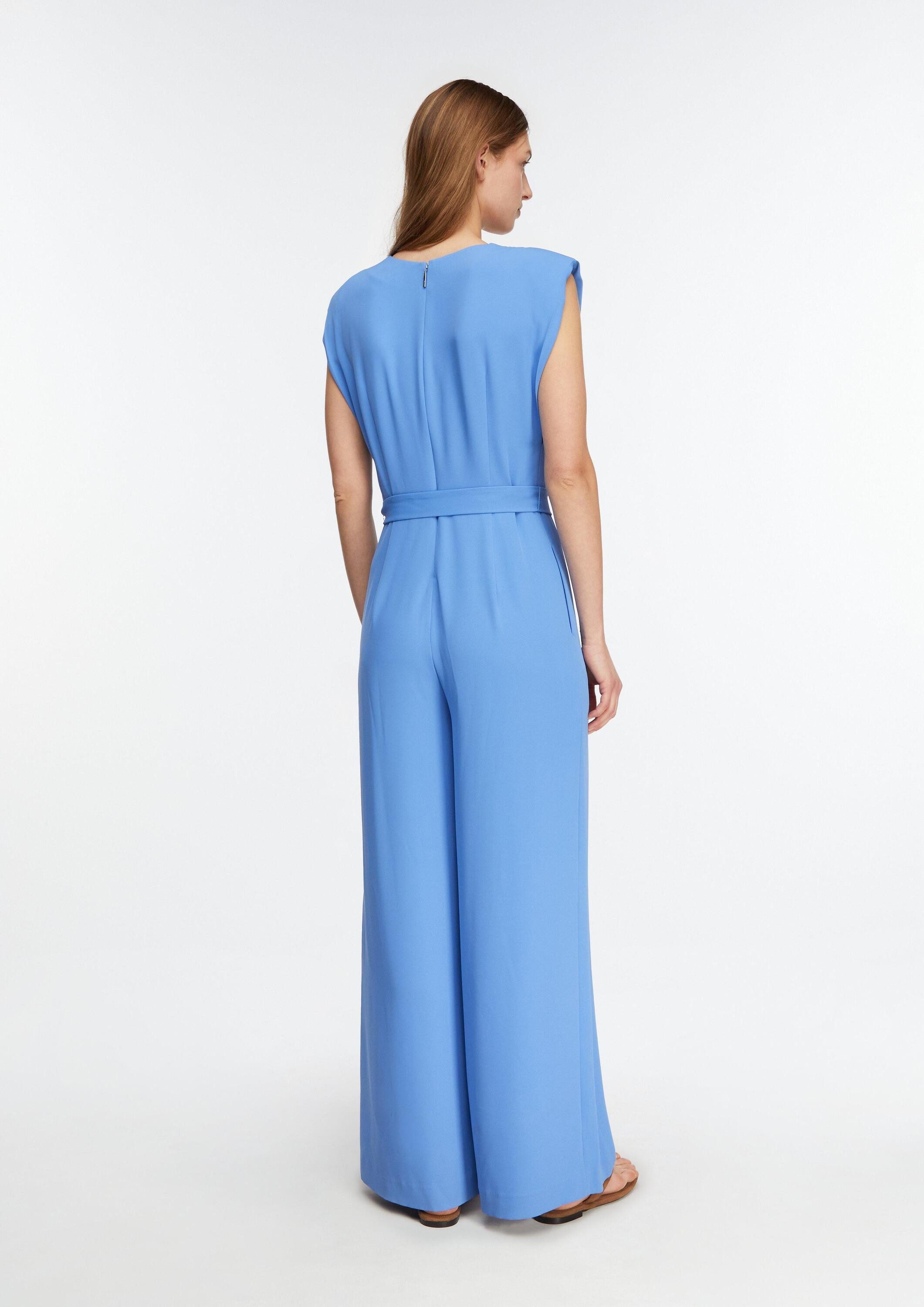 comma Jumpsuit Overall Jumpsuit mit Wide Leg