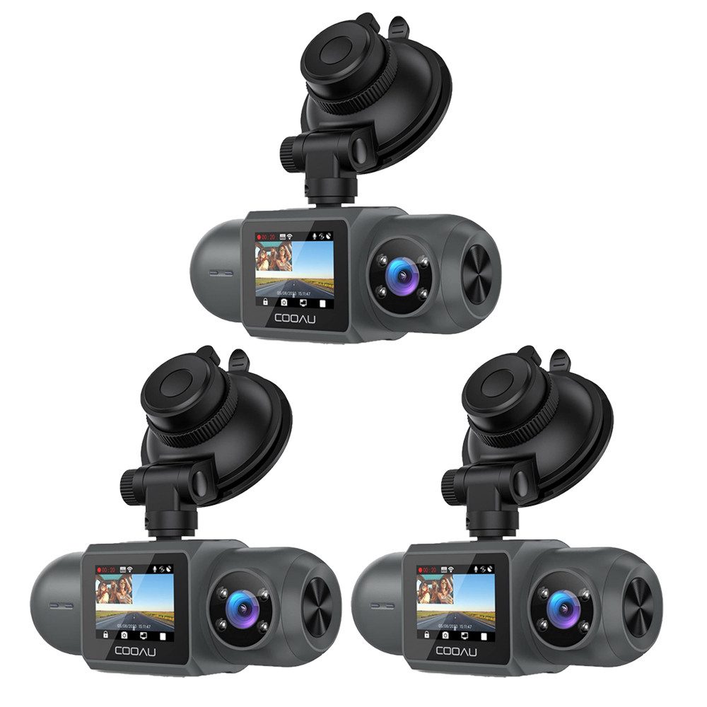 3 Stück 2.5K + 1080P Dashcam Auto Vorne und innen Mini Auto Kamera Dashcam
