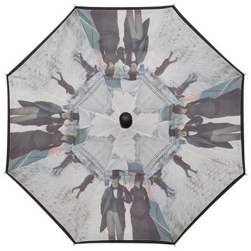 von Lilienfeld Stockregenschirm Regenschirm Umgekehrte Öffnung Gustave Caillebotte: Paris im Regen, steht frei auf dem Boden, auch ohne Schirmständer
