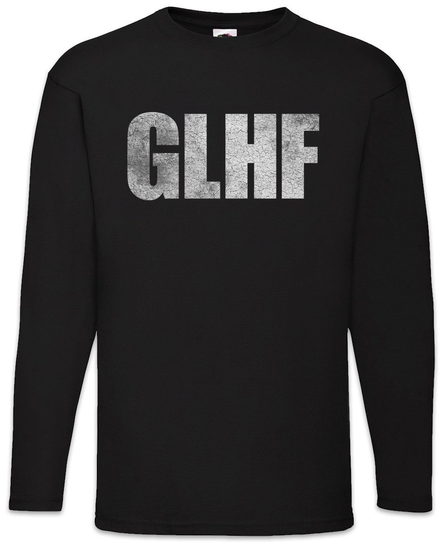 Langarmshirt GLHF Langarm T-Shirt Viel Glück Good Luck And Have Fun Geek Nerd