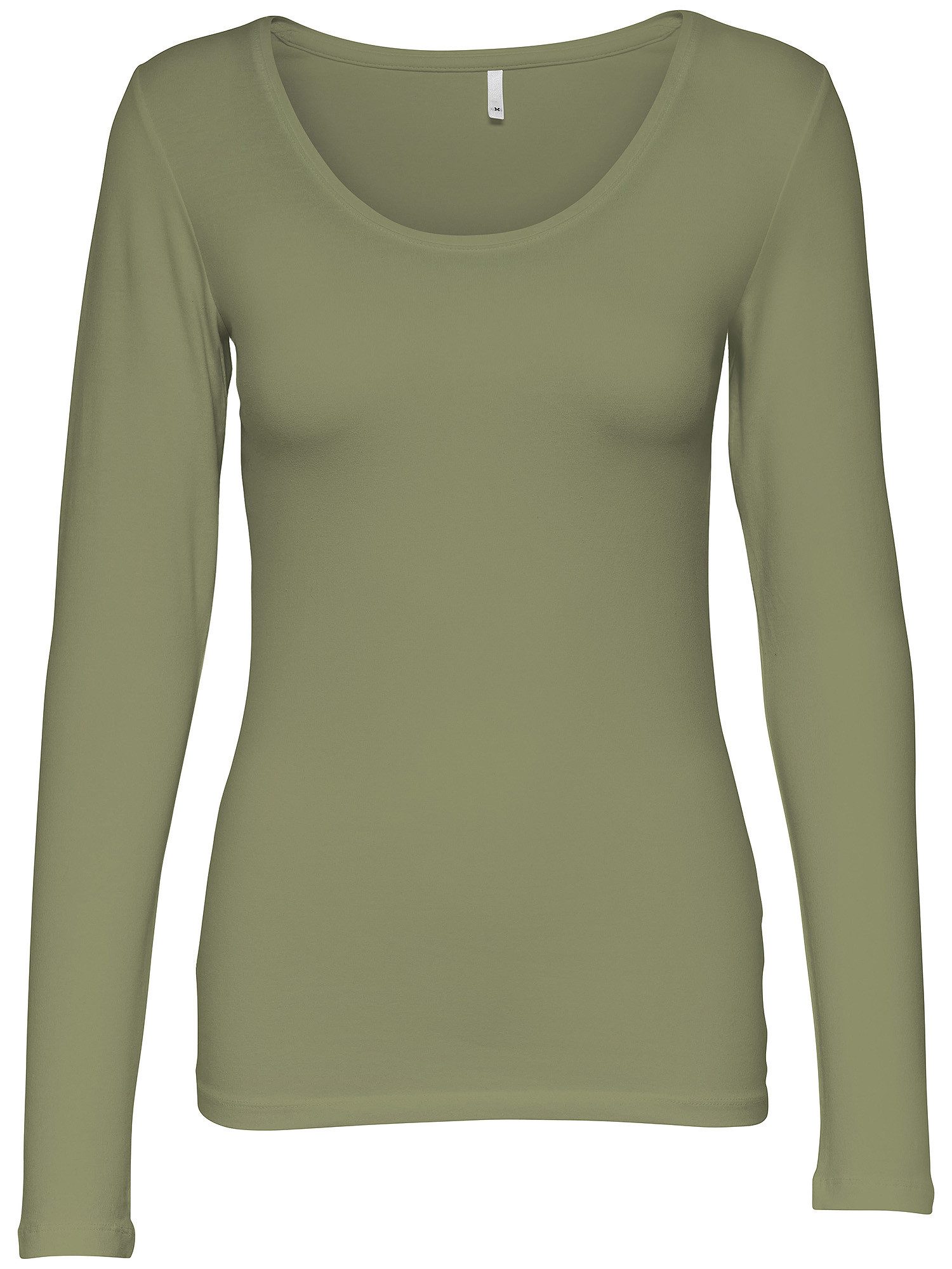 ONLY Langarmshirt Live Love NEW Longsleeve (3-tlg., 3er Pack) Figur betont, elastische Baumwollqualität