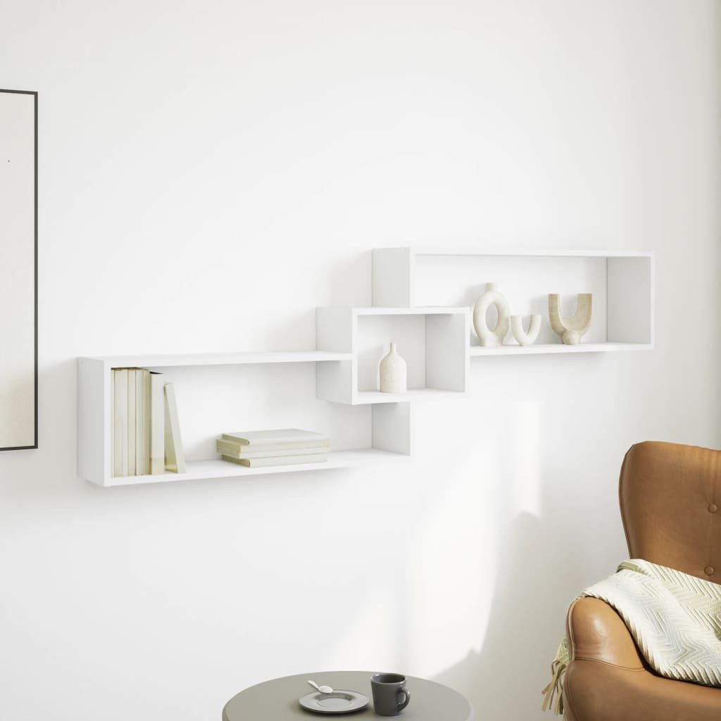 vidaXL Regal Wandschrank 158x18x53 cm Weiß günstig online kaufen