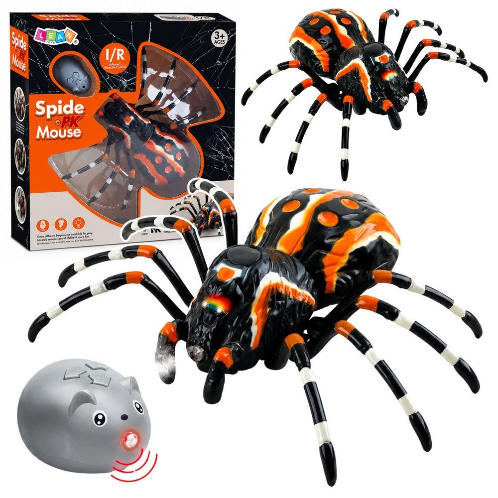 Wisam RC-Auto Ferngesteuerte Spinnen-Vogelspinne Infrarot Schwarz R/C ST