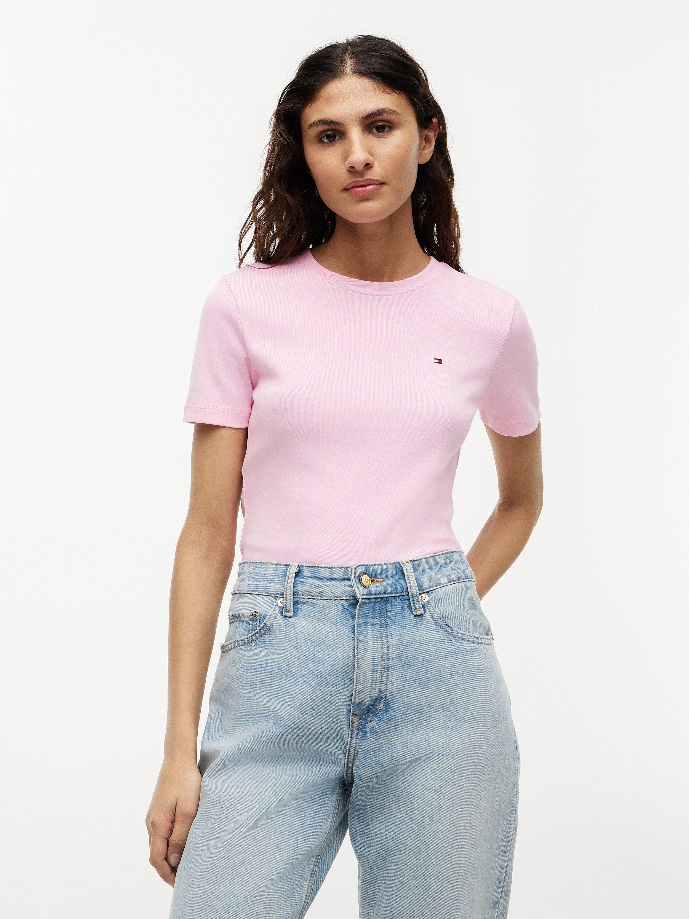 Tommy Hilfiger T-Shirt SLIM CODY C-NK Baumwolle, slim fit
