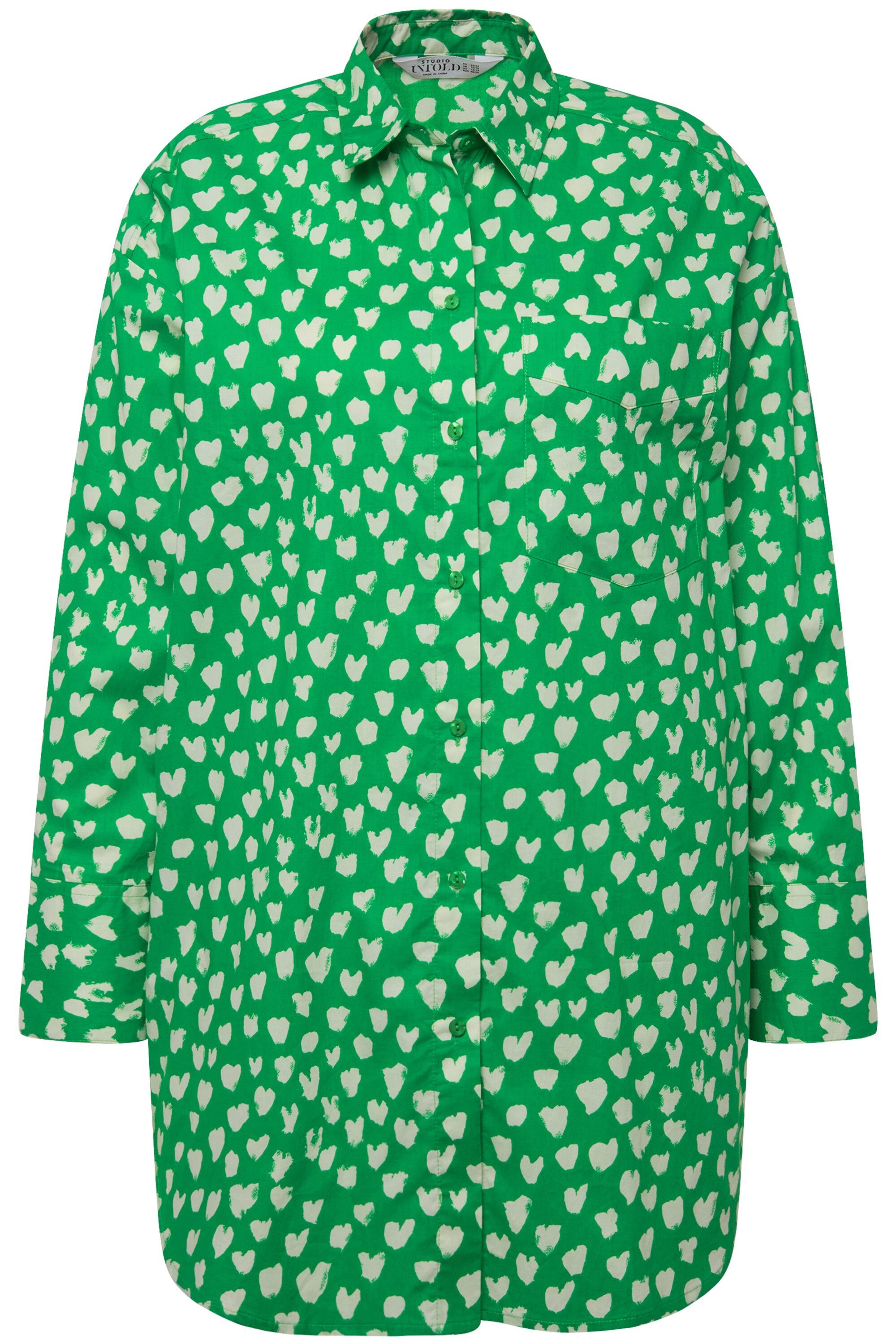 Studio Untold Hemdbluse Hemdbluse oversized Heart-Print günstig online kaufen