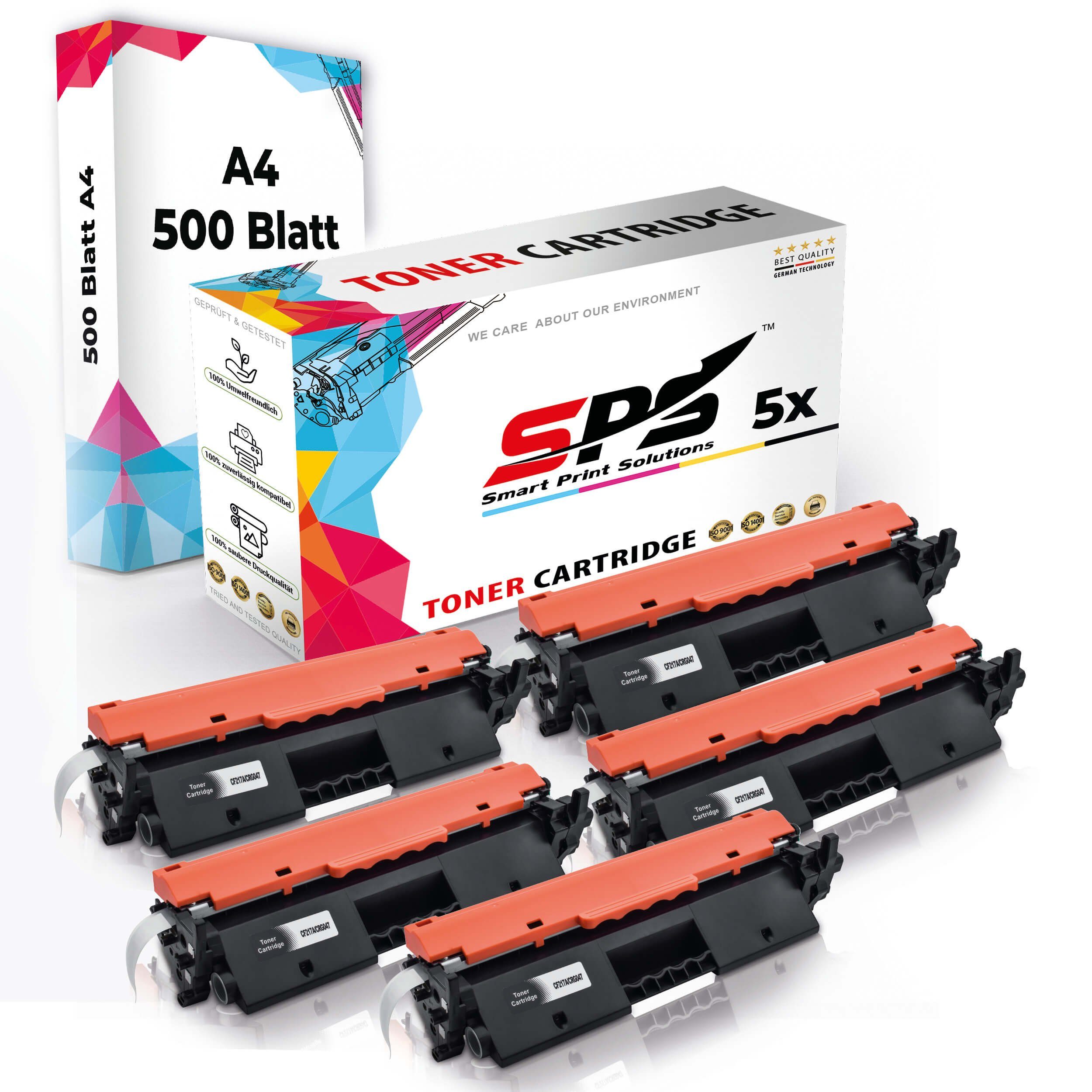 SPS Tonerkartusche Druckerpapier A4 + Multipack Toner,1x 5x Set Kompatibel, A4 Pack, (6er Druckerpapier) 5x