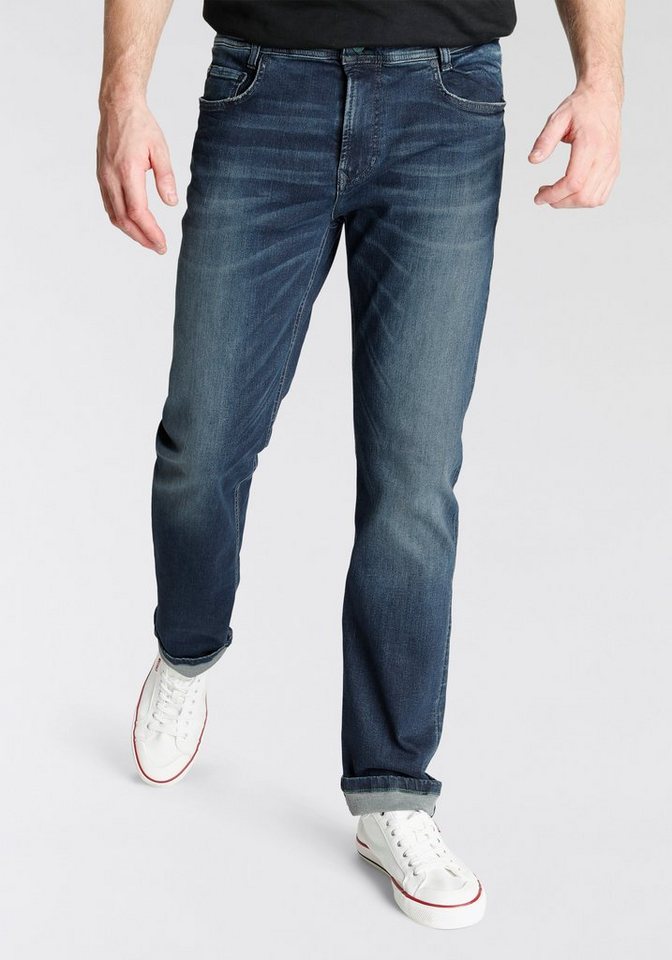 MAC Straight-Jeans Flexx-Driver super elastisch, Dehnbahrer Bund für  höchste Bequemlichkeit