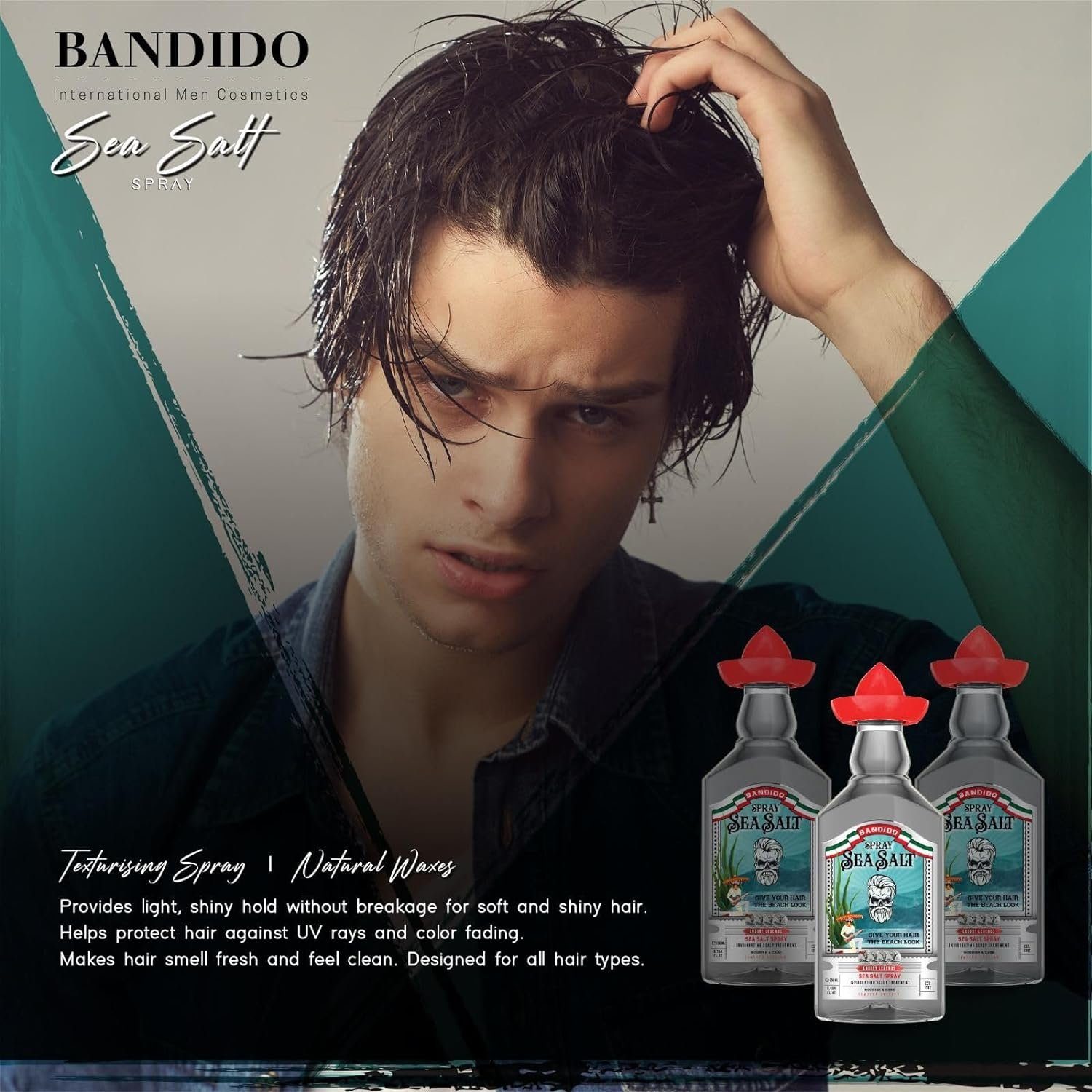 Bandido Spray Haarspray Hair Bandido Cosmetics Sea Haarspray Meersalz 250ml Salt