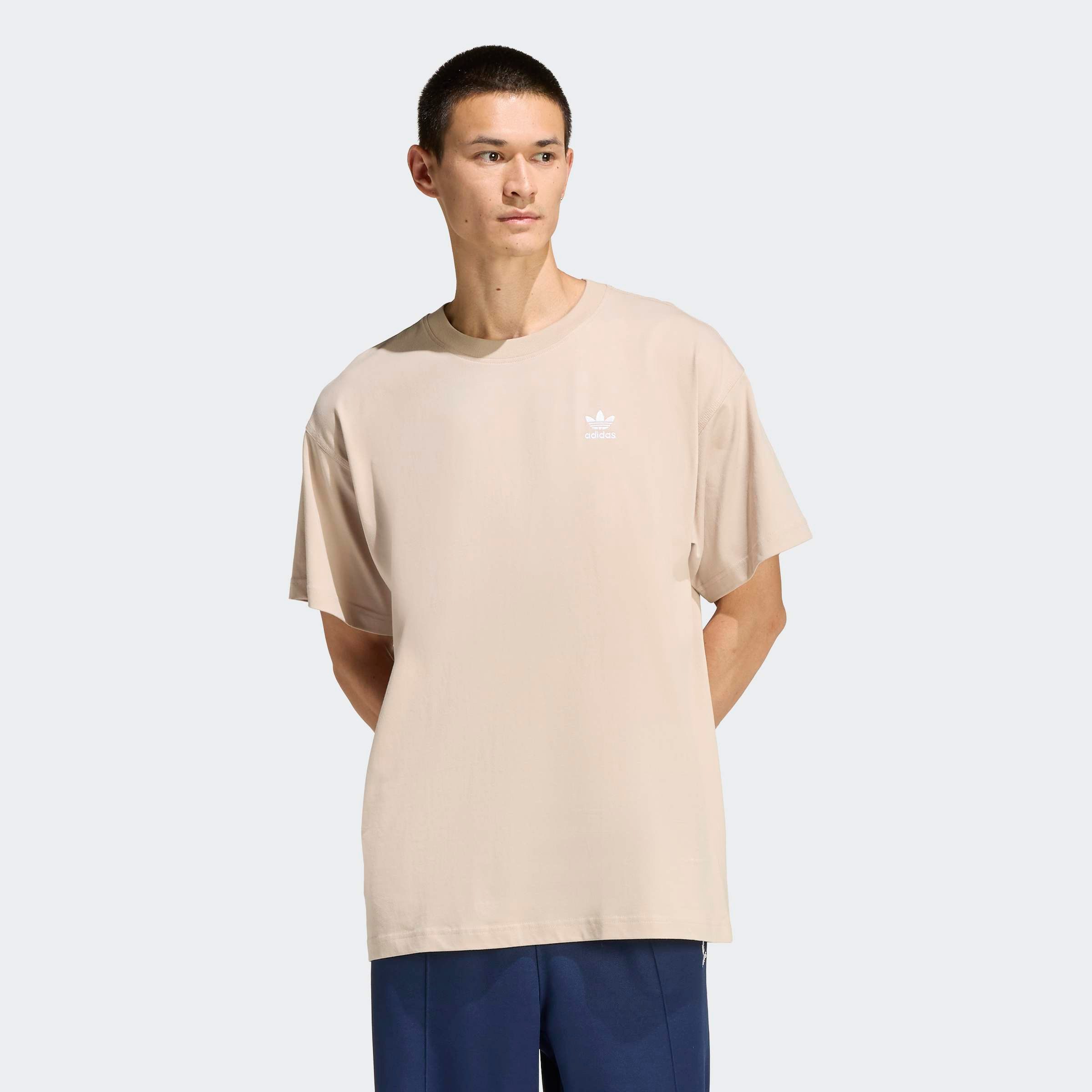 adidas Originals T-Shirt ESS OS TEE lockere Silhouette, mit geripptem Rundh günstig online kaufen