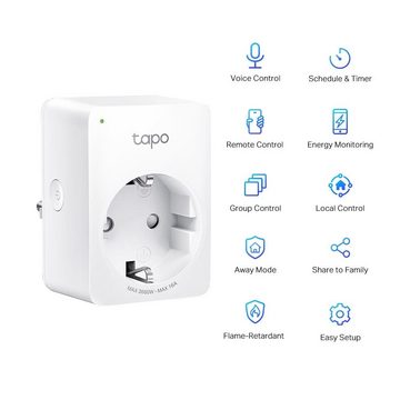 tp-link Tapo P110 Smart-Home-Zubehör, Wi-Fi Steckdose, 4er Pack, mit Timer, App-Steuerung