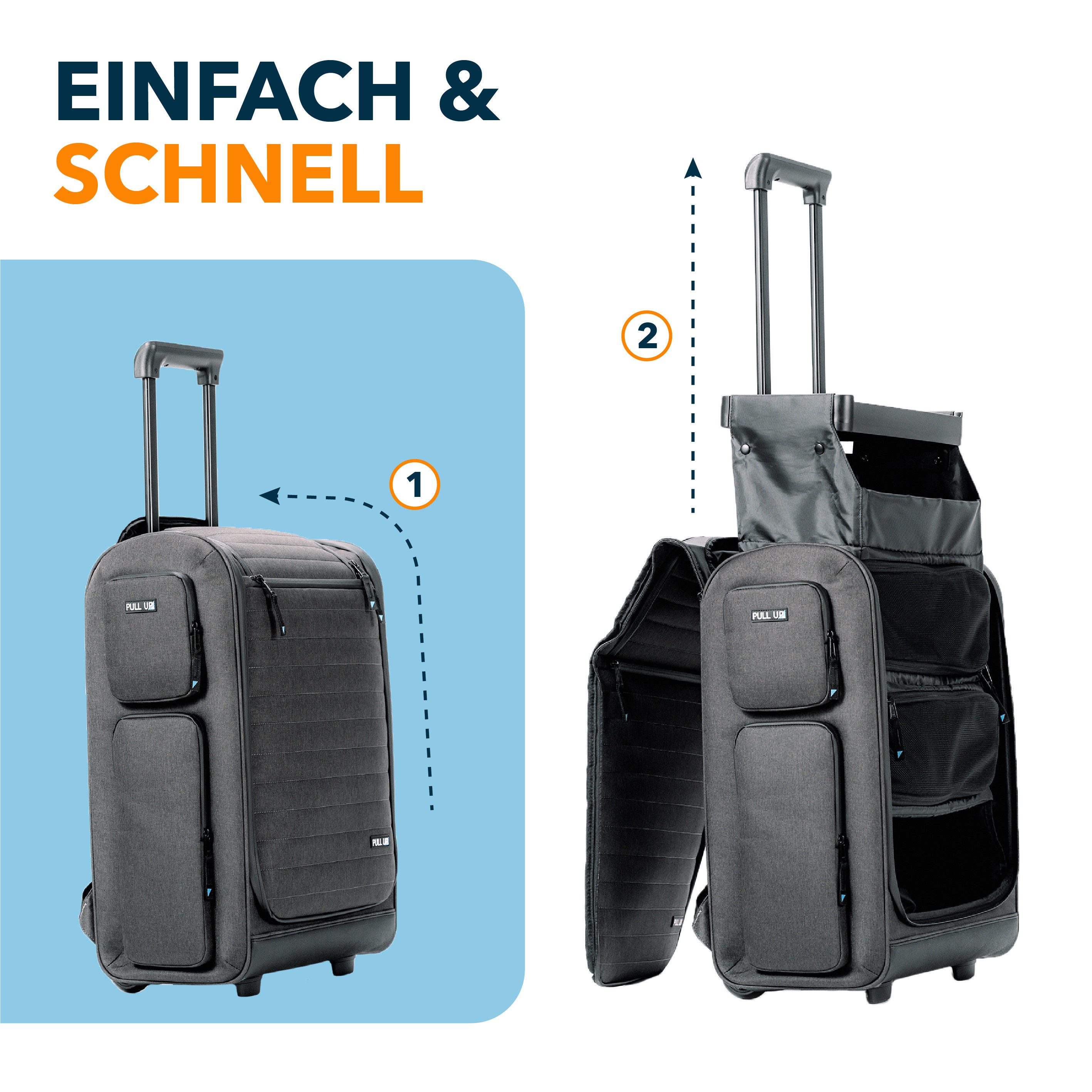 Pull Up Case GmbH Handgepäckkoffer Handgepäckkoffer Pull Up Backpack