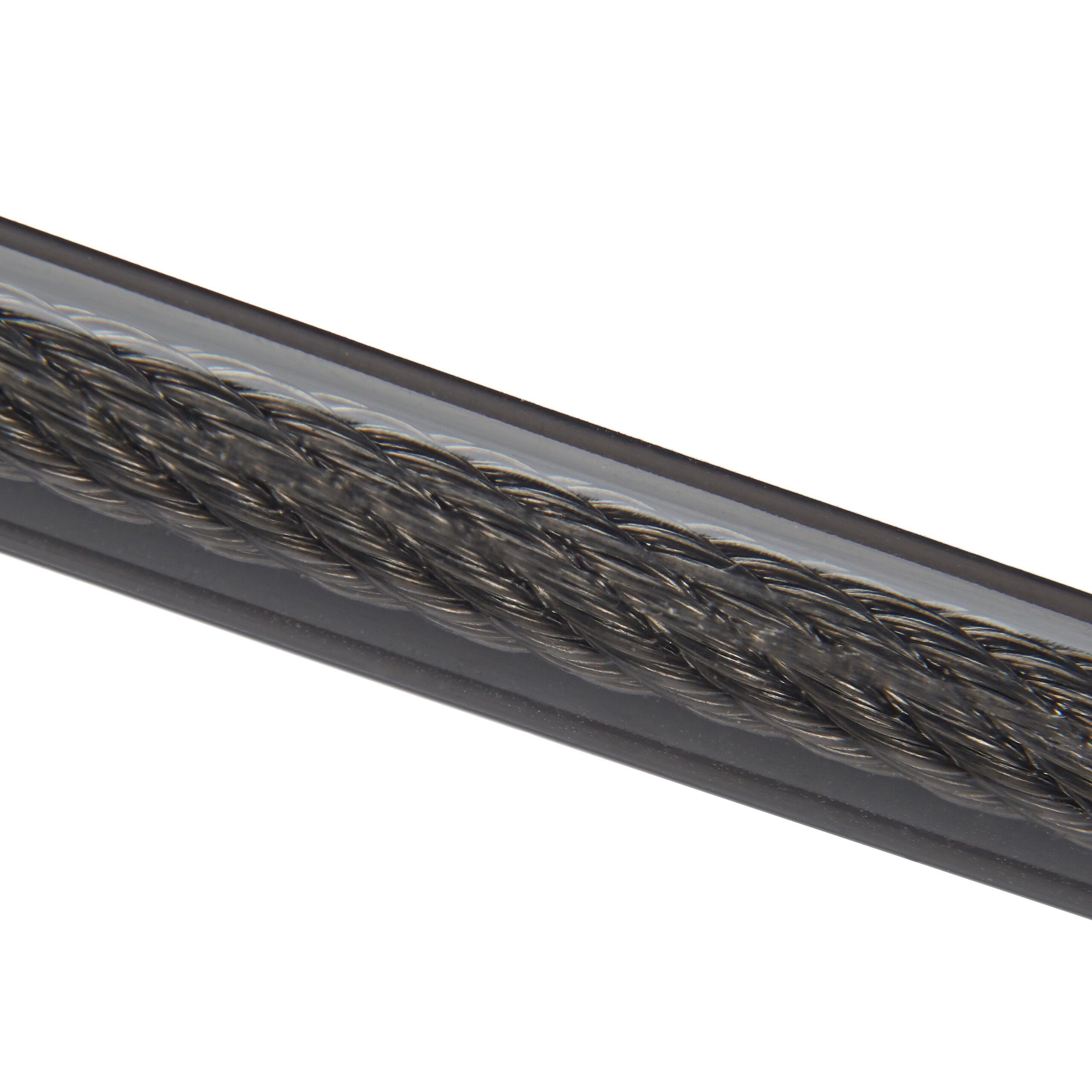 relaxdays Kabelschloss Schlaufenkabel 12 mm, 1 m