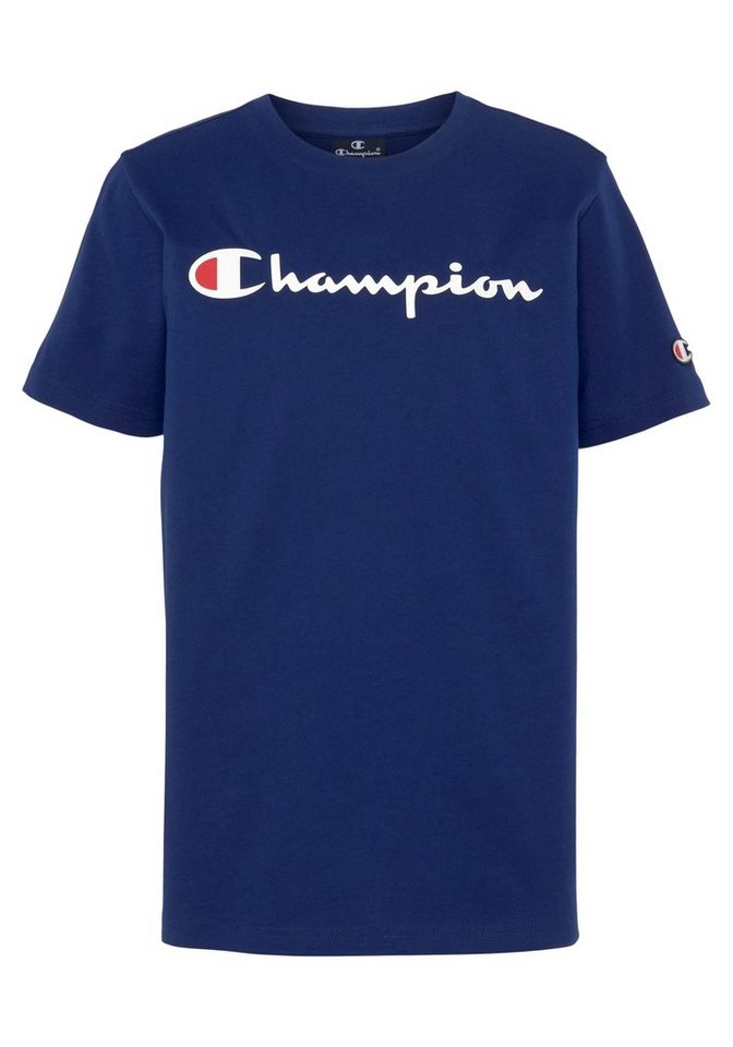 Champion T-Shirt Classic Crewneck T-Shirt large Logo - für Kinder