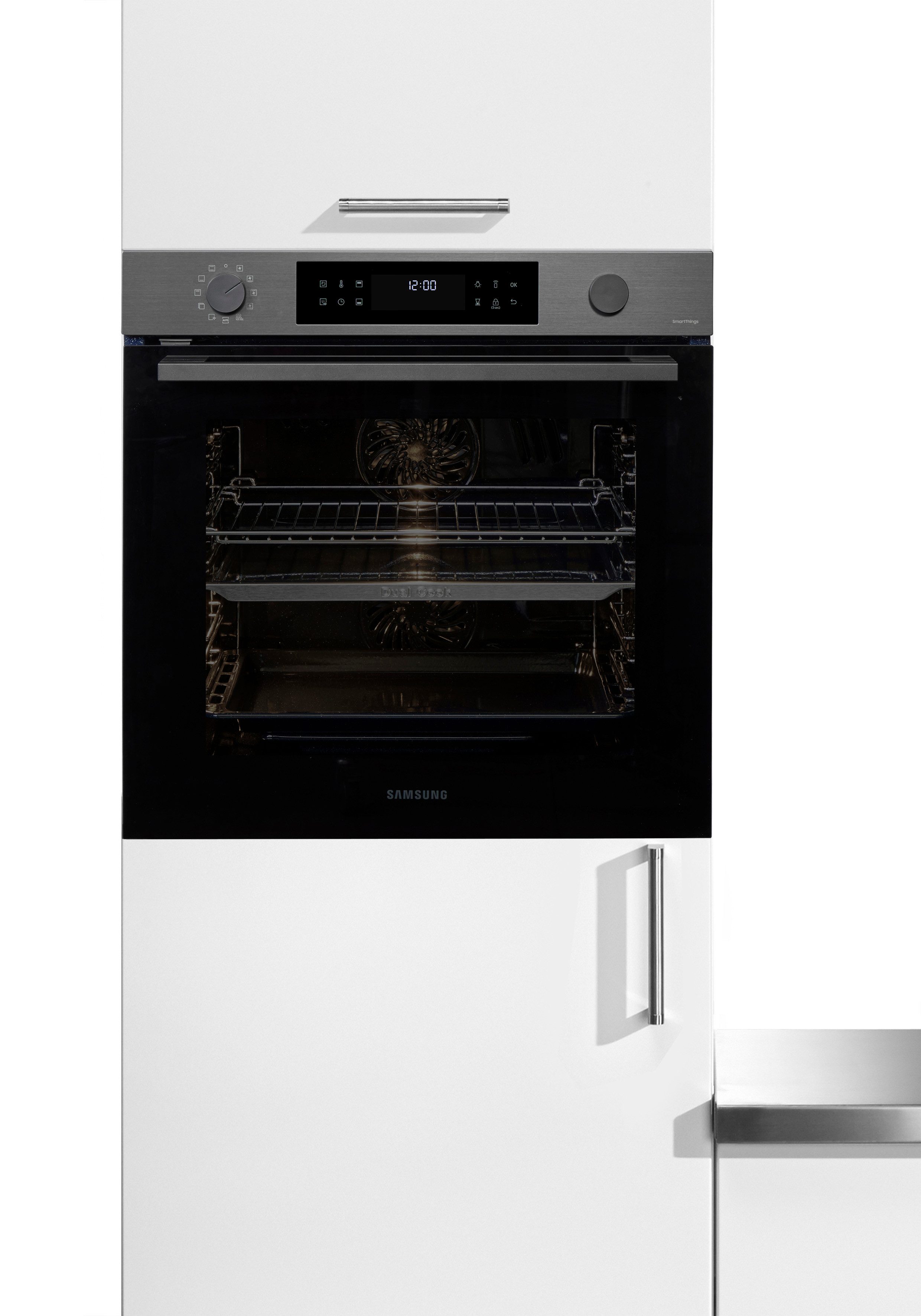Samsung Pyrolyse Backofen Serie 4 NV7B44503DB, mit Teleskopauszug nachrüstbar, Pyrolyse-Selbstreinigung, Die matte Optik sorgt für ein elegantes und modernes Au – Bild 3 von 5