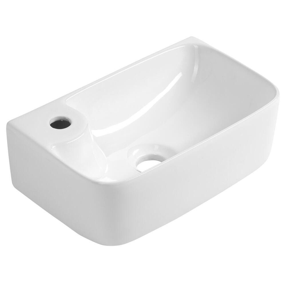 HAK Waschtisch BELLE Keramik Waschtisch 36x22cm, Weiß (1-St)