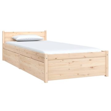vidaXL Bett Bett mit Schubladen 75x190 cm