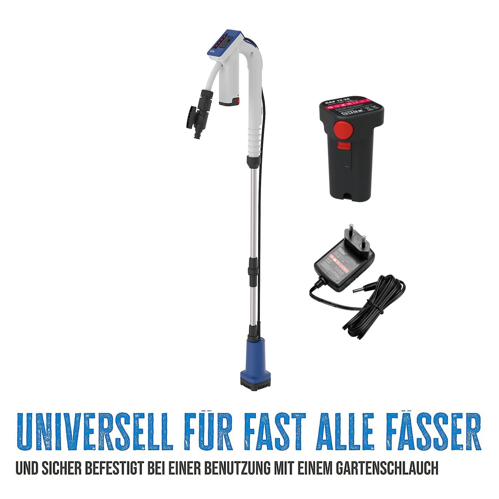 Güde Regenfasspumpe Akku Regenfasspumpe Fasspumpe RFP 12-201-04 Pumpe