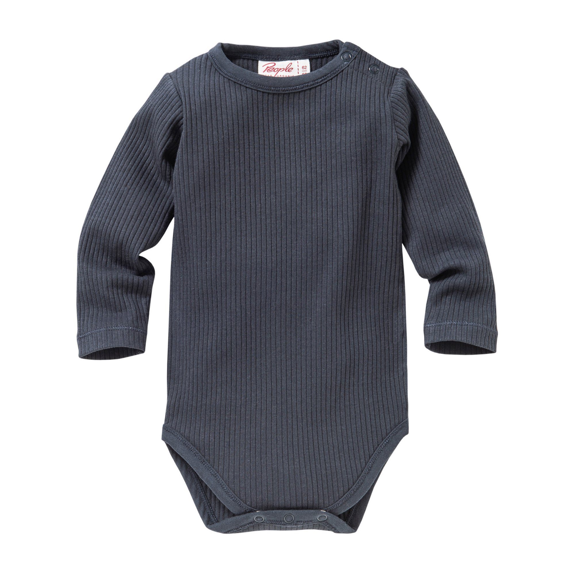 People Wear Organic Langarmbody für Mädchen und Jungs, 2 Stück Bio Baumwolle