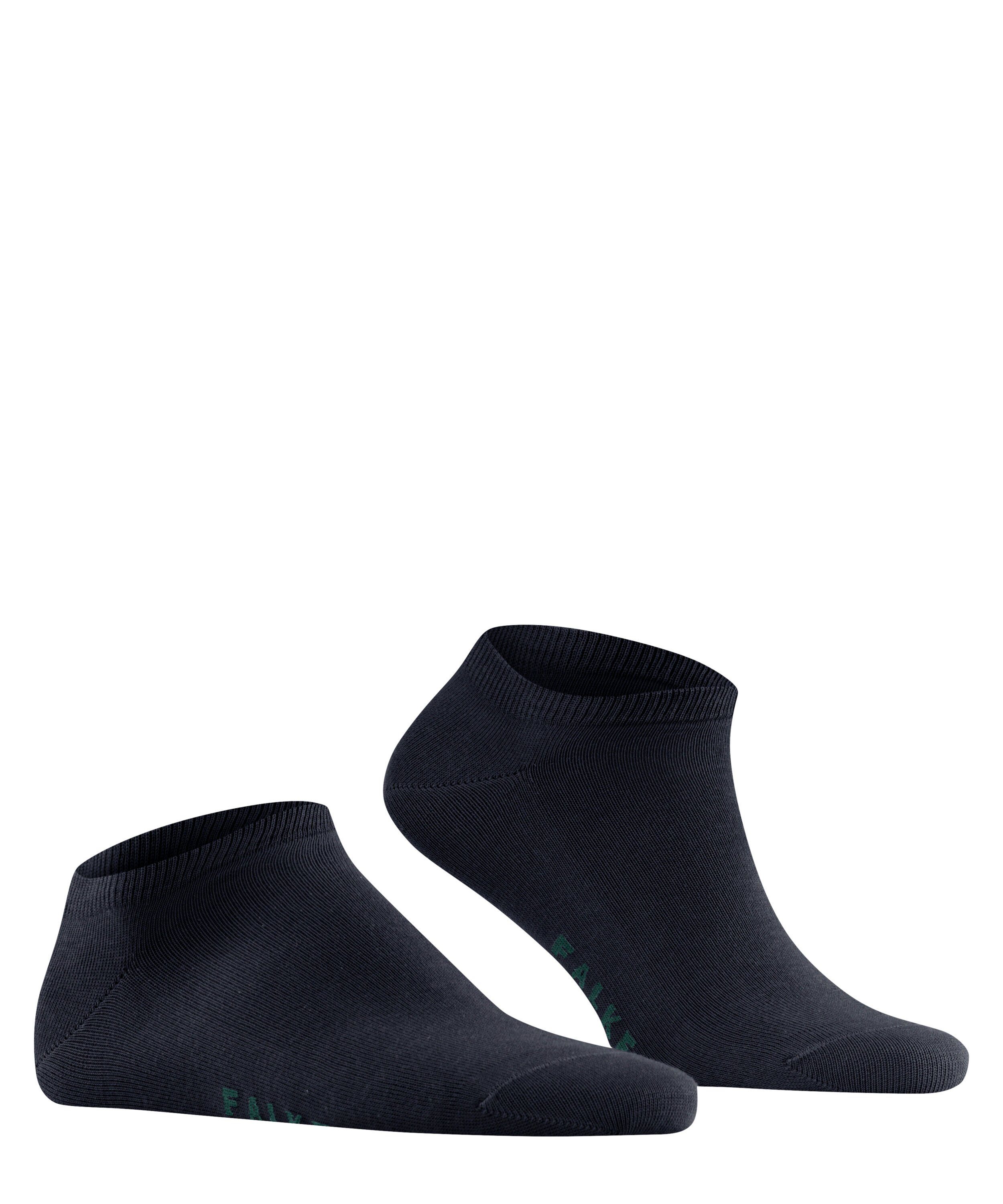 (1-Paar) dark FALKE (6375) Family nachhaltiger Baumwolle navy Sneakersocken mit