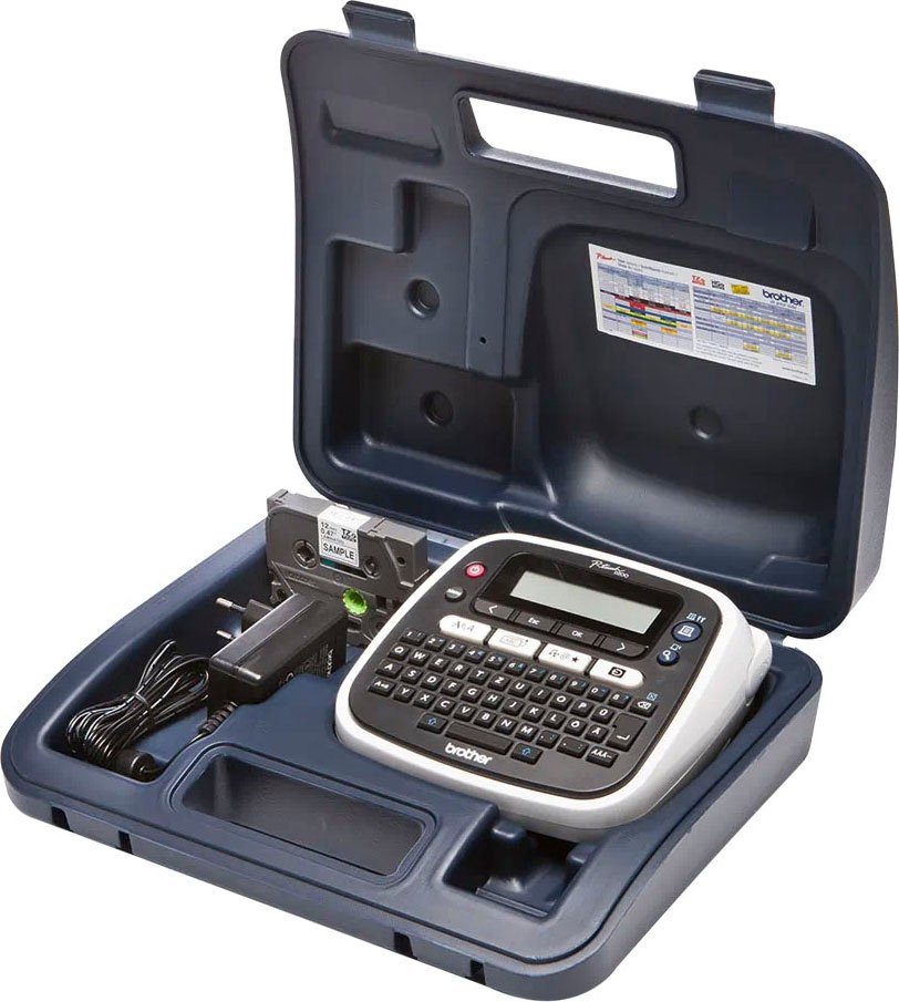 Brother P-touch D200BWVP Etikettendrucker, (für Zuhause und das Homeoffice inkl. Netzadapter)