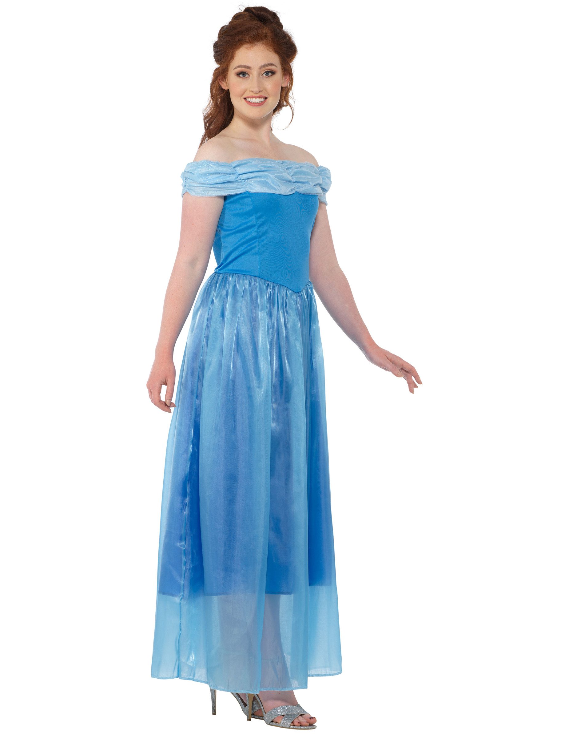REDSUN Kostüm Märchen-Prinzessin Damenkostüm hellblau