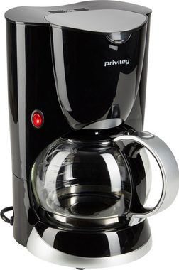 Privileg Filterkaffeemaschine Max. 1080 Watt, 1,37l Kaffeekanne, Papierfilter 1x4, schwarz