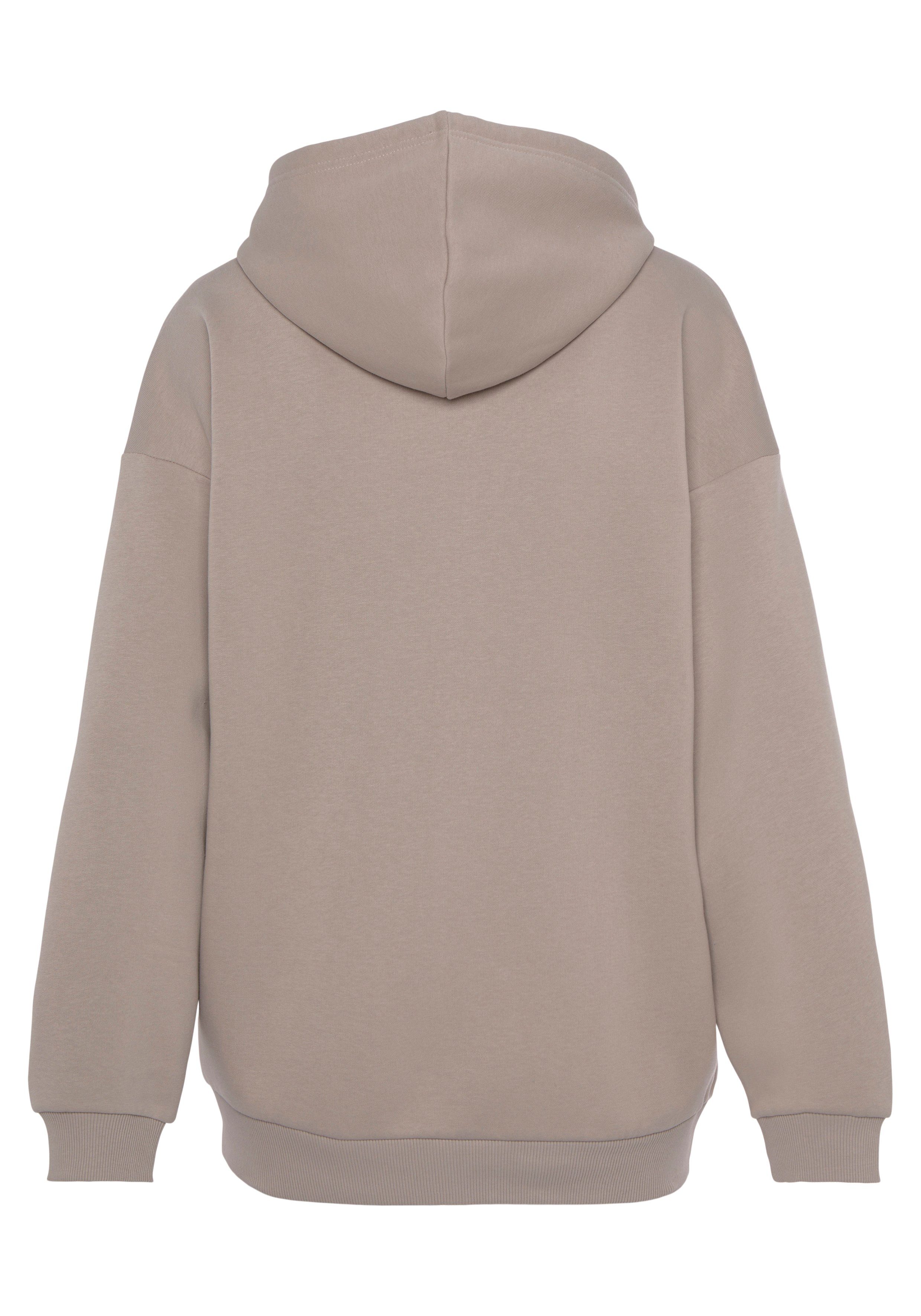 LASCANA Kapuzensweatjacke mit seitlichen Taschen und Innen angeraut, Loungewear