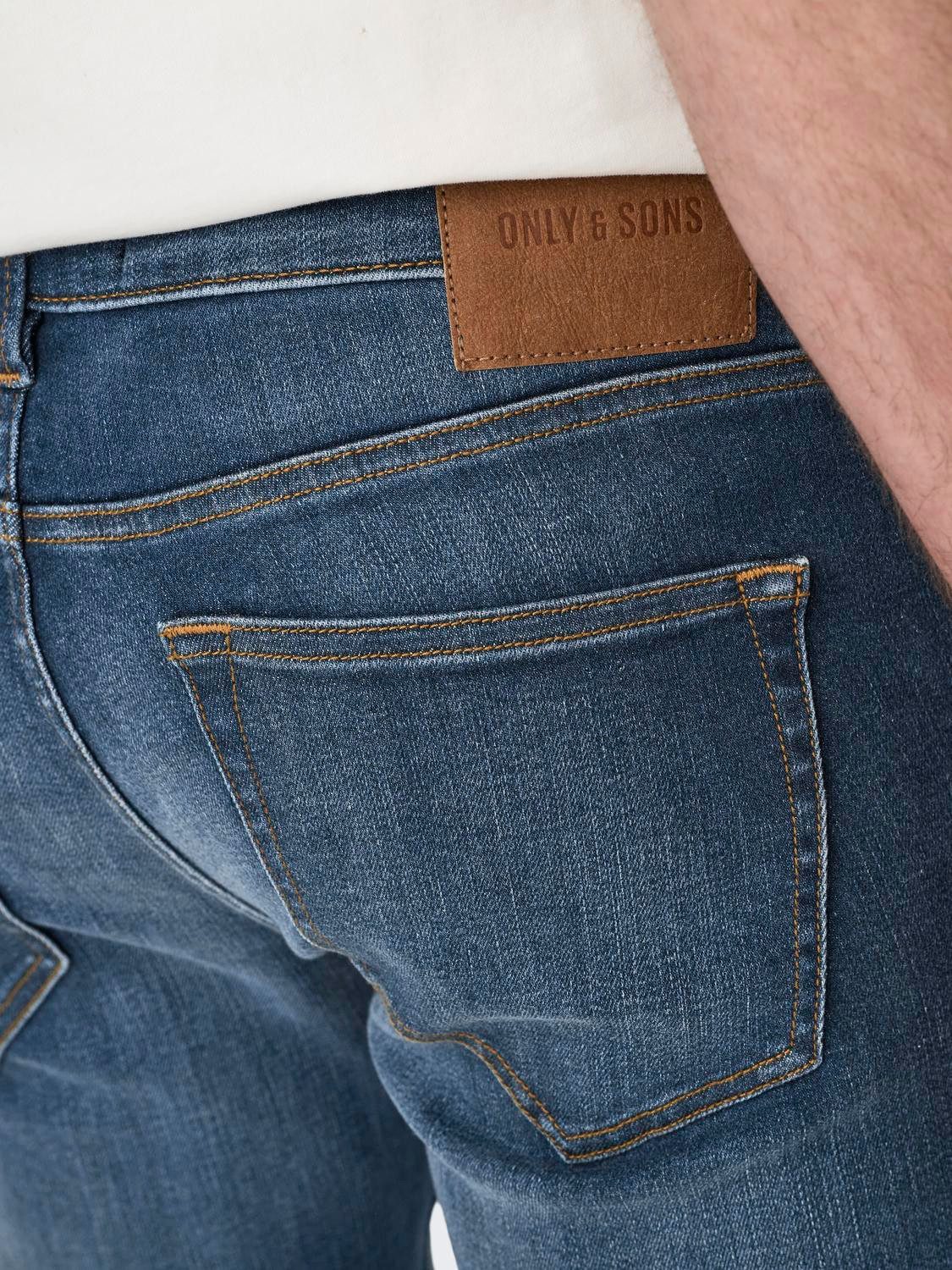 ONLY & SONS Slim-fit-Jeans OS ONSLOOM SLIM BLUE GREY 40 mit Destroyed Effekt