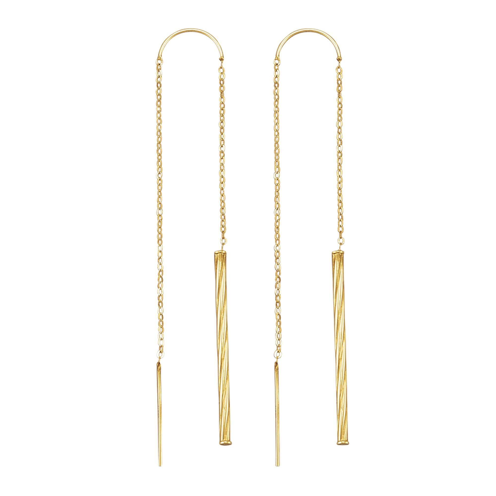 Fascination by Ellen K. Paar Ohrhänger 375/- Gelbgold glanz diamantiert