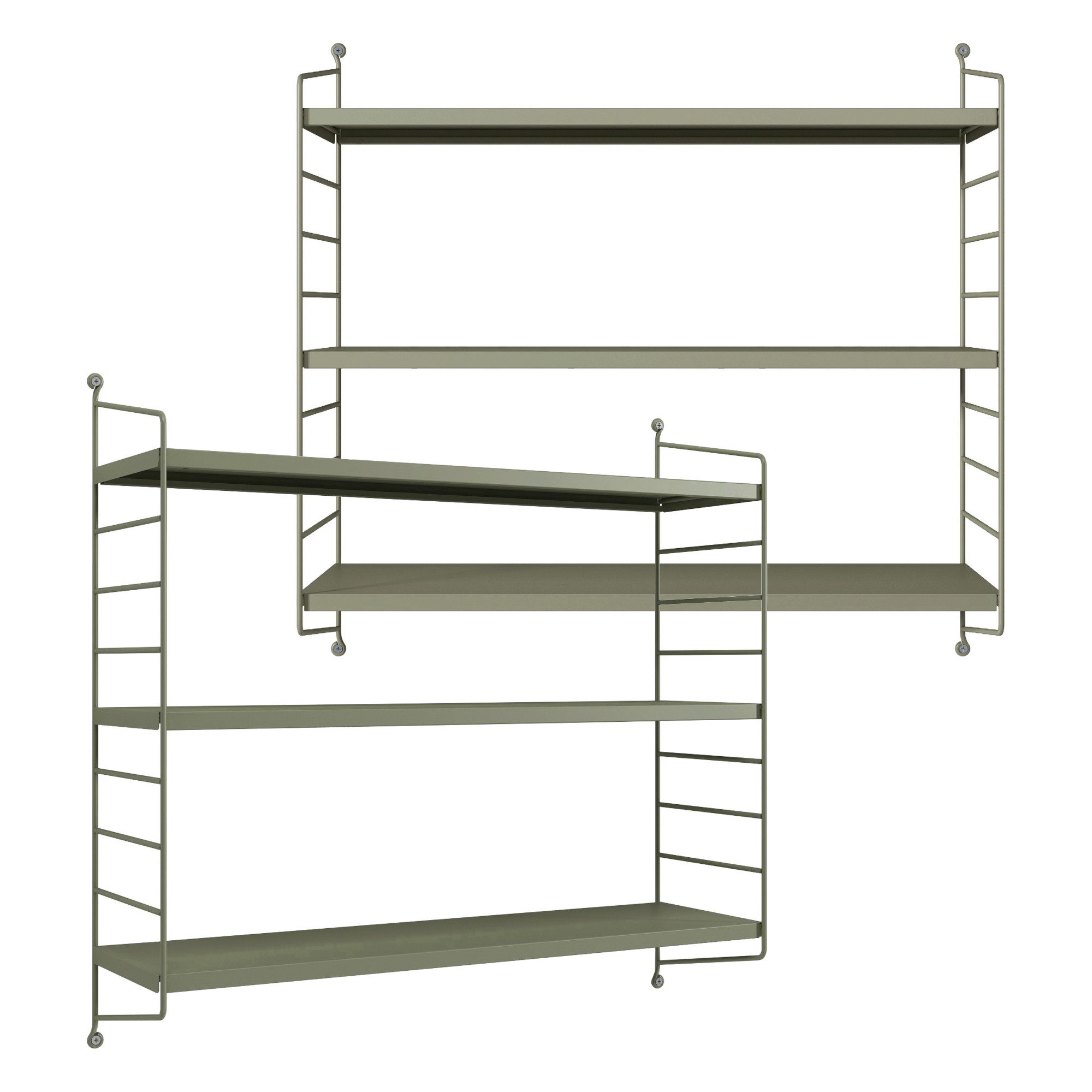 en.casa Wandregal, 2-tlg., »Strängnäs« Kamelfarben günstig online kaufen