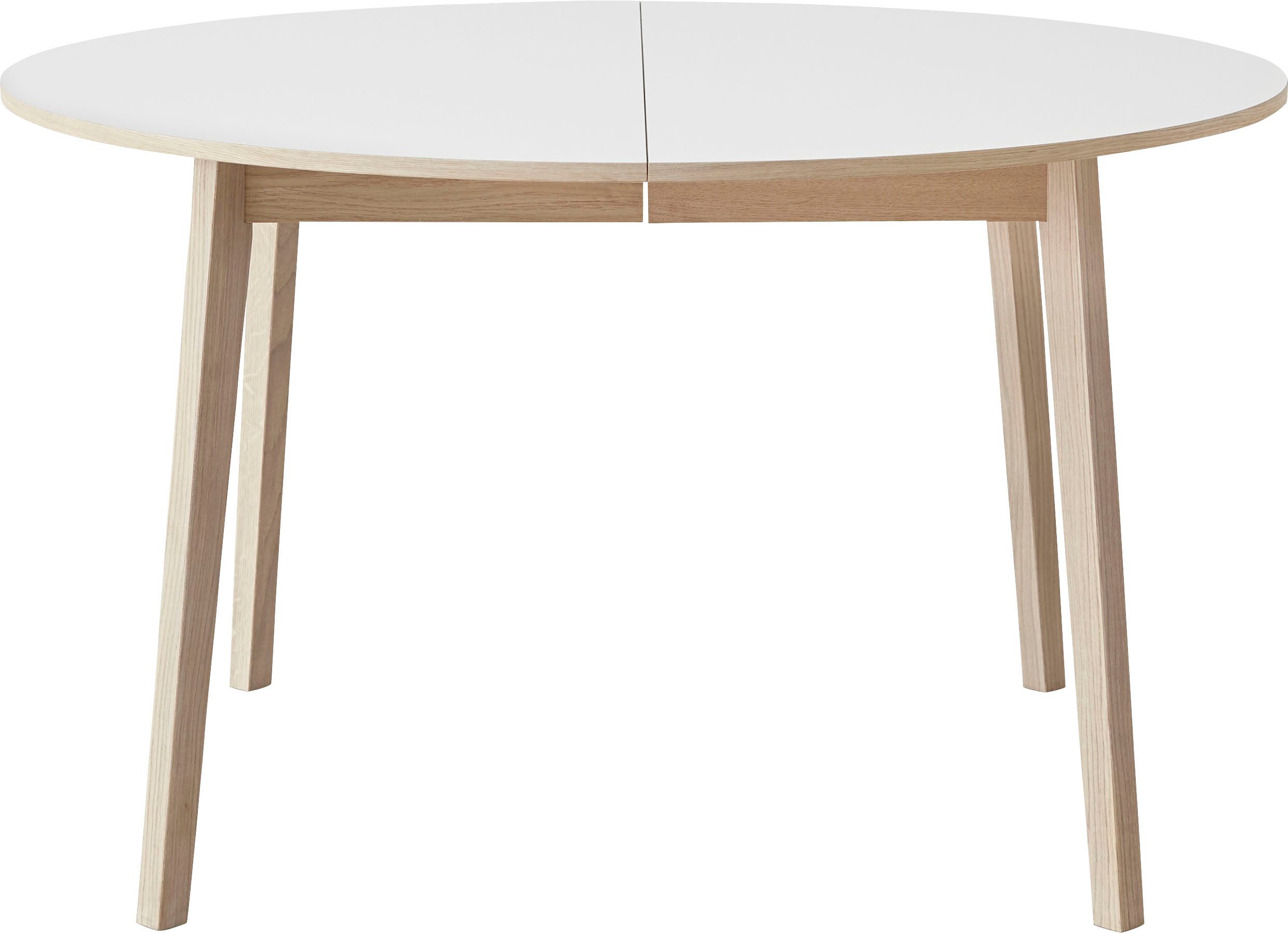 Hammel Furniture Esstisch Basic Single, rund/oval, ausziehbar Ø130–228 cm, mit 2 Einlegeplatten, Melamin/Massivholz – ideal für Familien, langlebig, Scandi Design. Reduzierter Preis € 751,99. Unverbindliche Preisempfehlung € 779,00