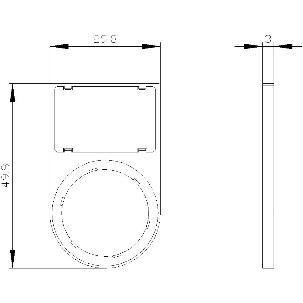 SIEMENS Relais-Modul Siemens 3SU1900-0AS10-0AA0 3SU19000AS100AA0 Bezeichnungsschild 10, (3SU1900-0AS10-0AA0)