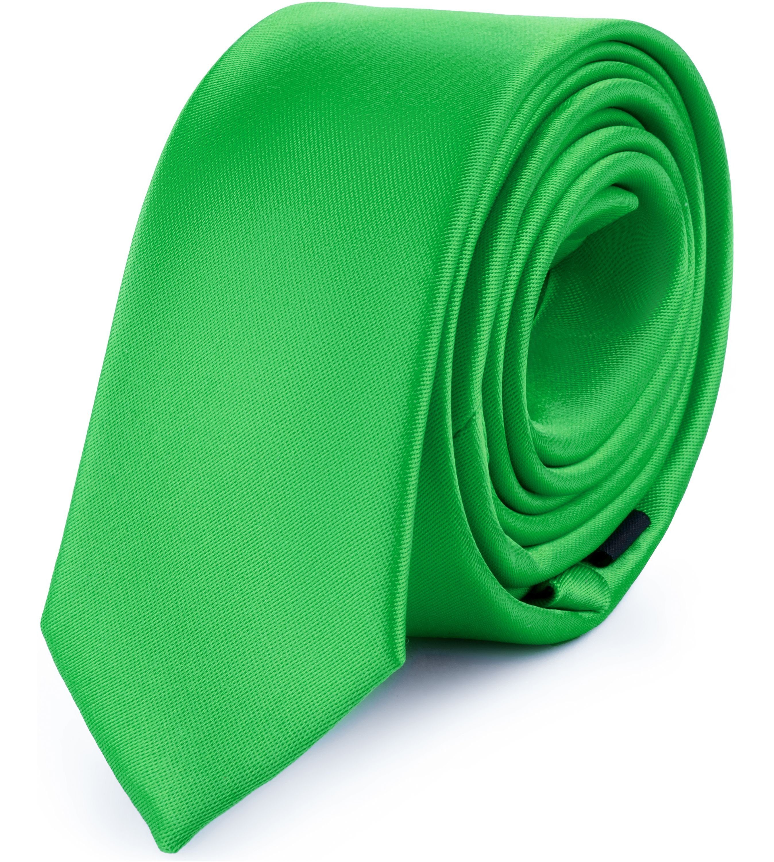 Ladeheid Krawatte Herren Schmale Krawatte SP-5 (150cm x 5cm) (Set, 1-St) Hellgrün