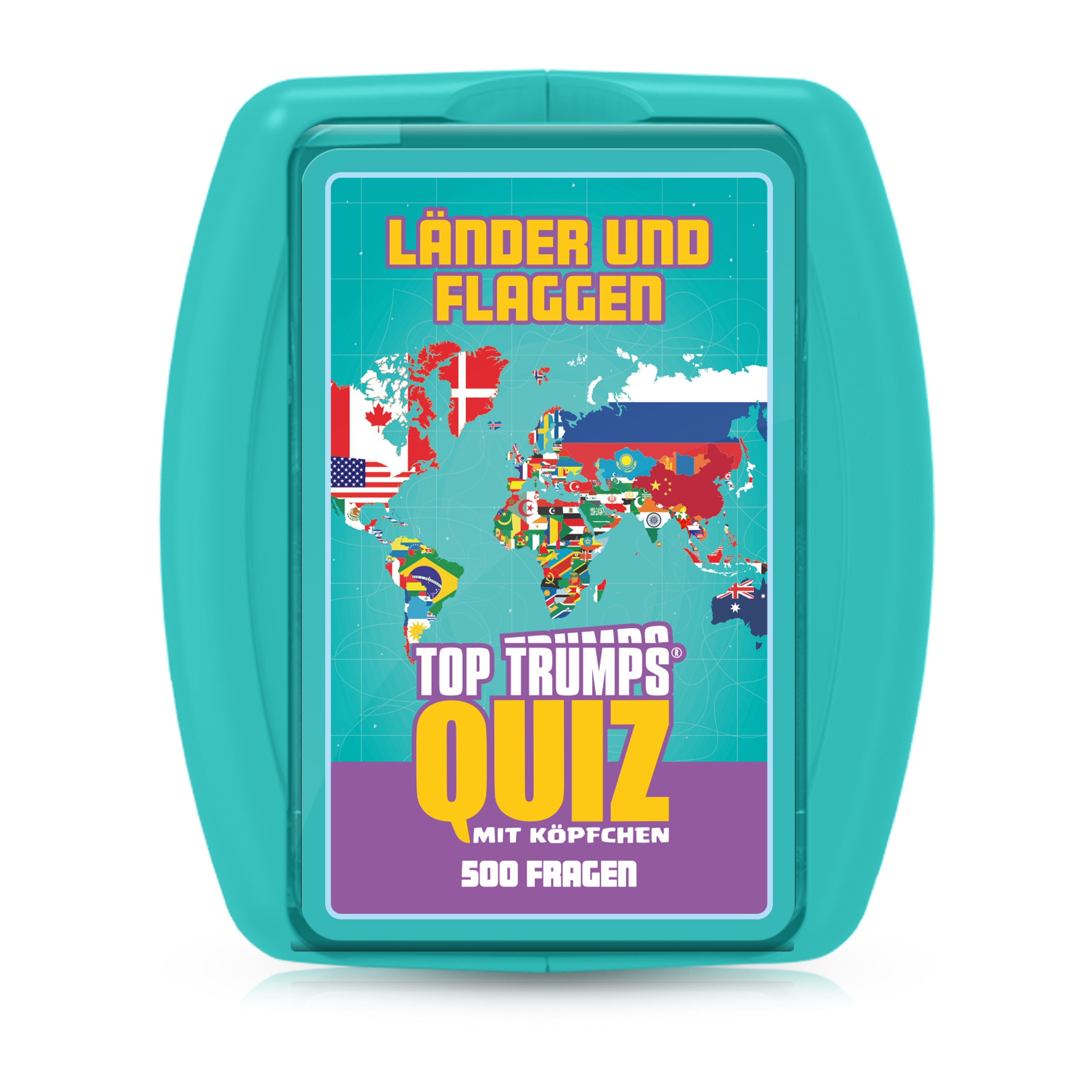 Winning Moves Spiel Top Trumps Quiz - Länder und Flaggen, Wissenspiel