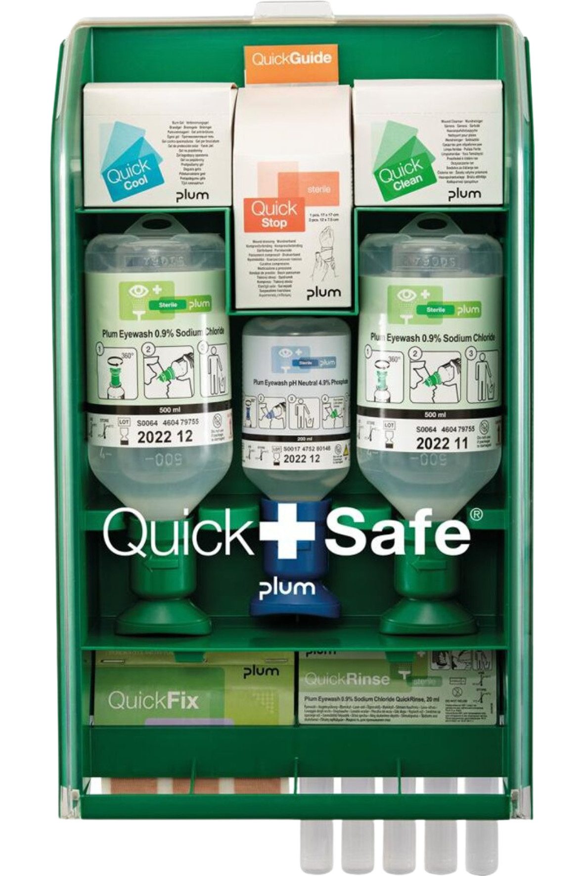 DocMed Erste-Hilfe-Set Plum QuickSafe Complete Erste-Hilfe Box, (Verbandskasten kompakt, 1 St), Transparenter Klappdeckel, Vielseitiger Inhalt