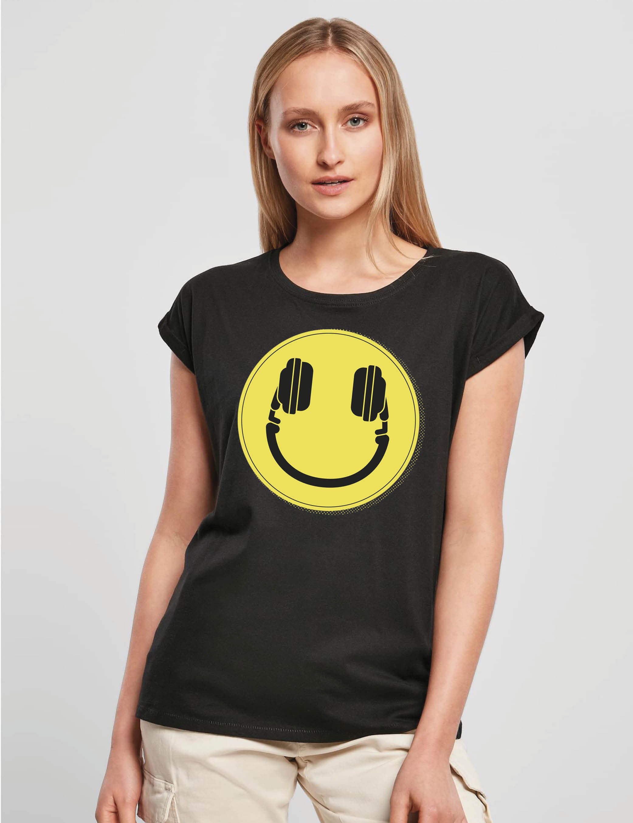Youth Designz Print-Shirt "Headset Smiley" Damen günstig online kaufen