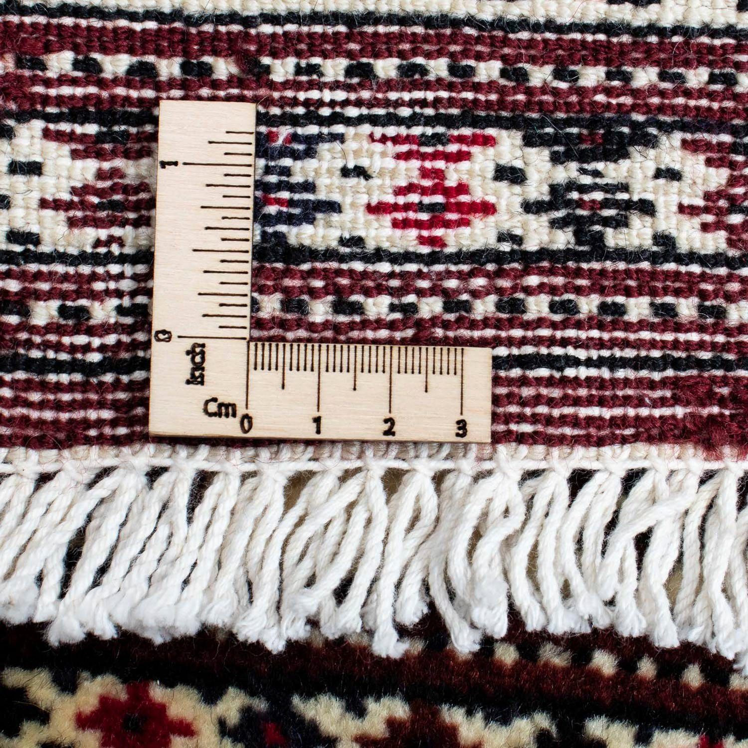 Zertifikat Wollteppich Unikat mit Höhe: 276 10 cm, rechteckig, x mm, Moud 214 Felder morgenland,