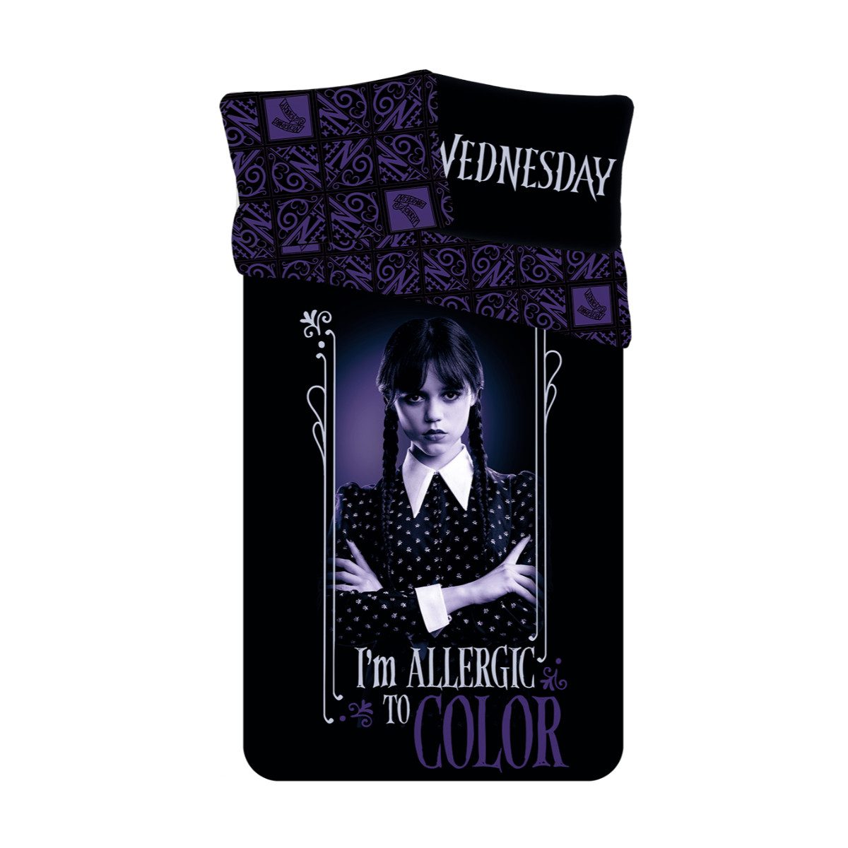 Jerry Fabrics Bettwäsche Wednesday Baumwolle 140x200 + 50x70 cm günstig online kaufen