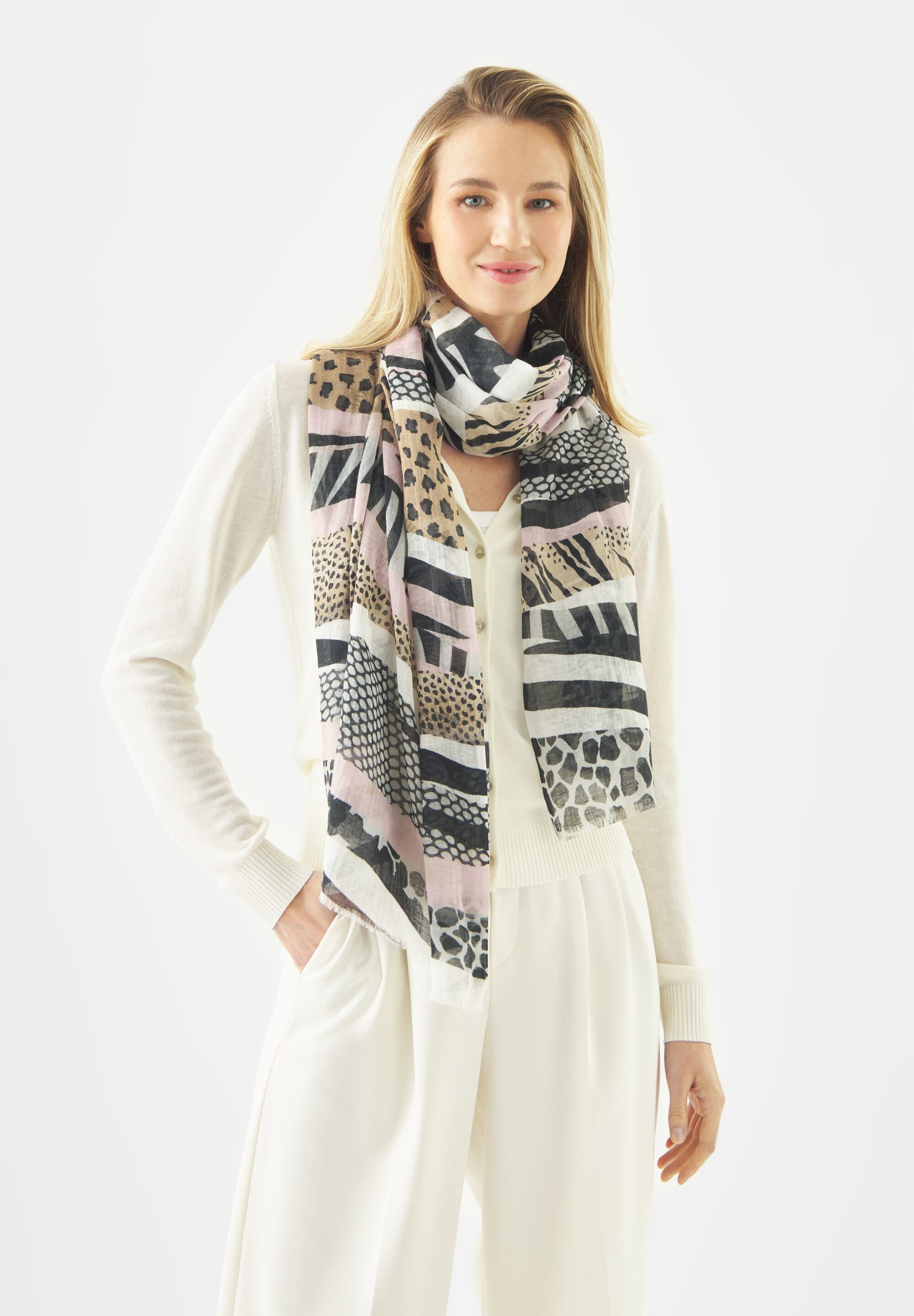 Codello Modeschal, (1-St), Leinen-Optik