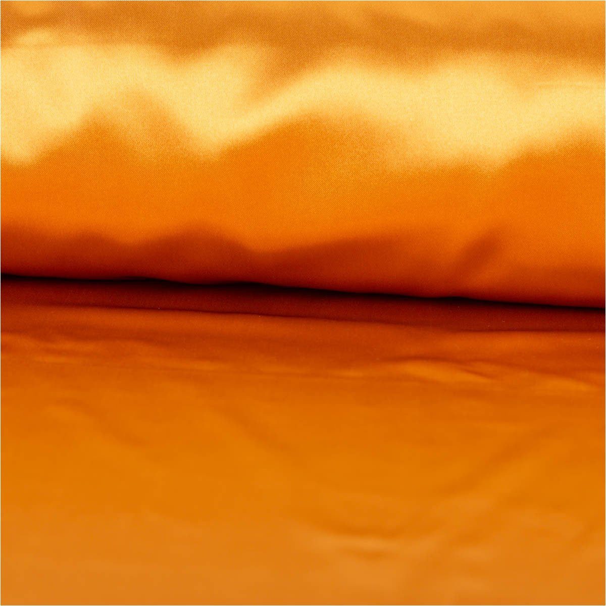 SCHÖNER LEBEN. Stoff Satinstoff uni goldfarbig 1,46cm Breite, atmungsaktiv