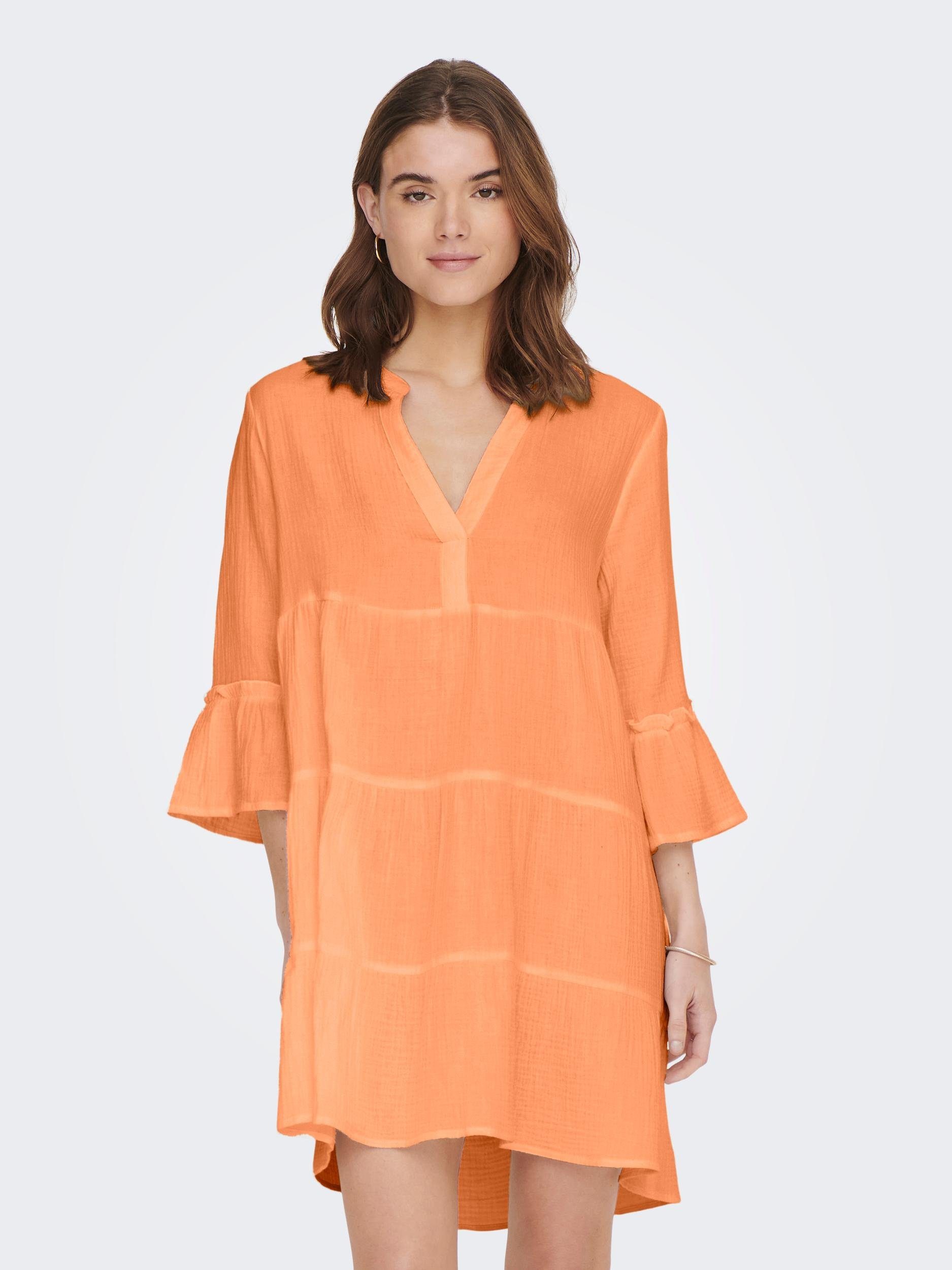 ONLY Minikleid Kleid orange