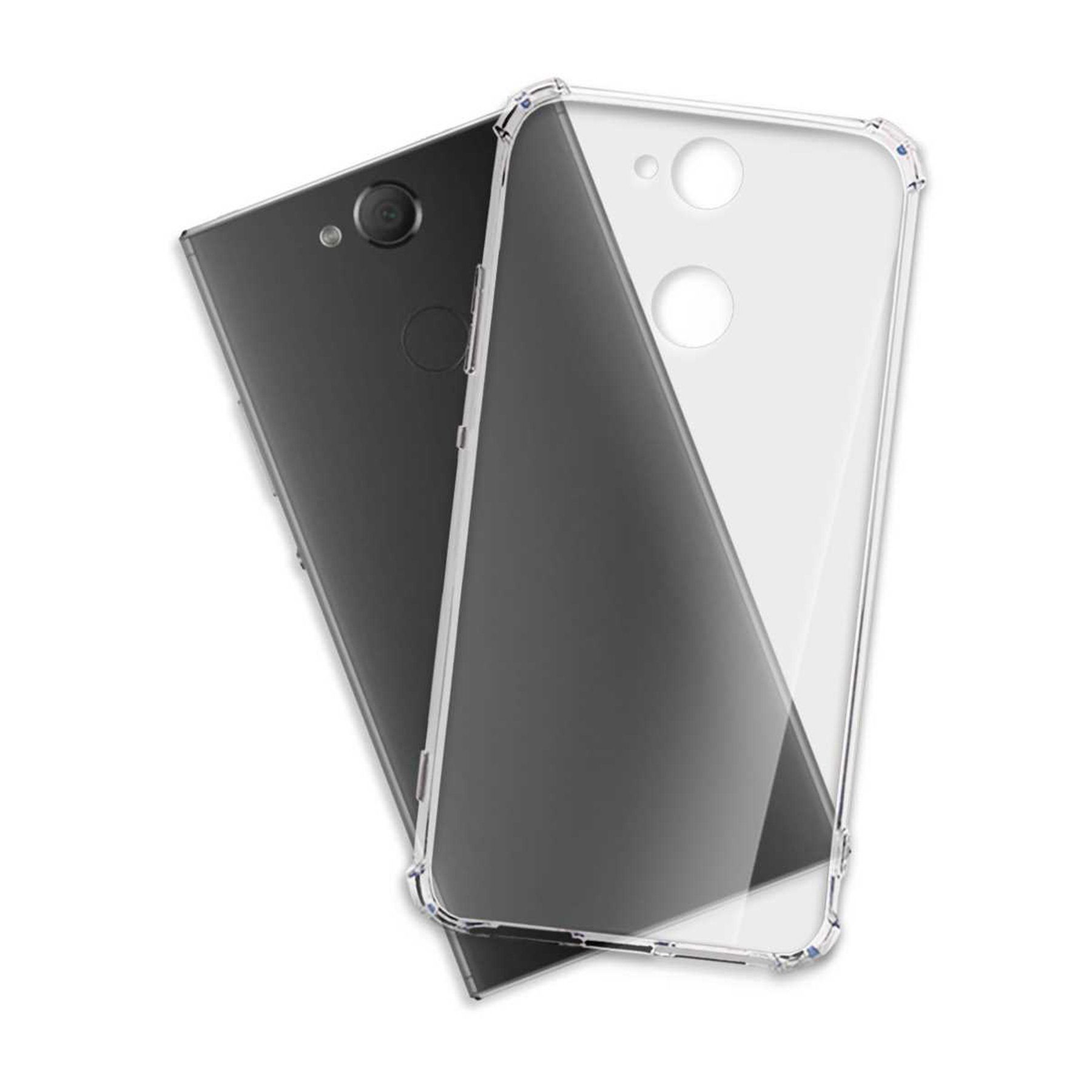 mtb more energy Smartphone-Hülle Clear Armor Case für Sony Xperia XA2, Transparente TPU Schutzhülle Case Backcover mit Anti-Shock Verstärkung
